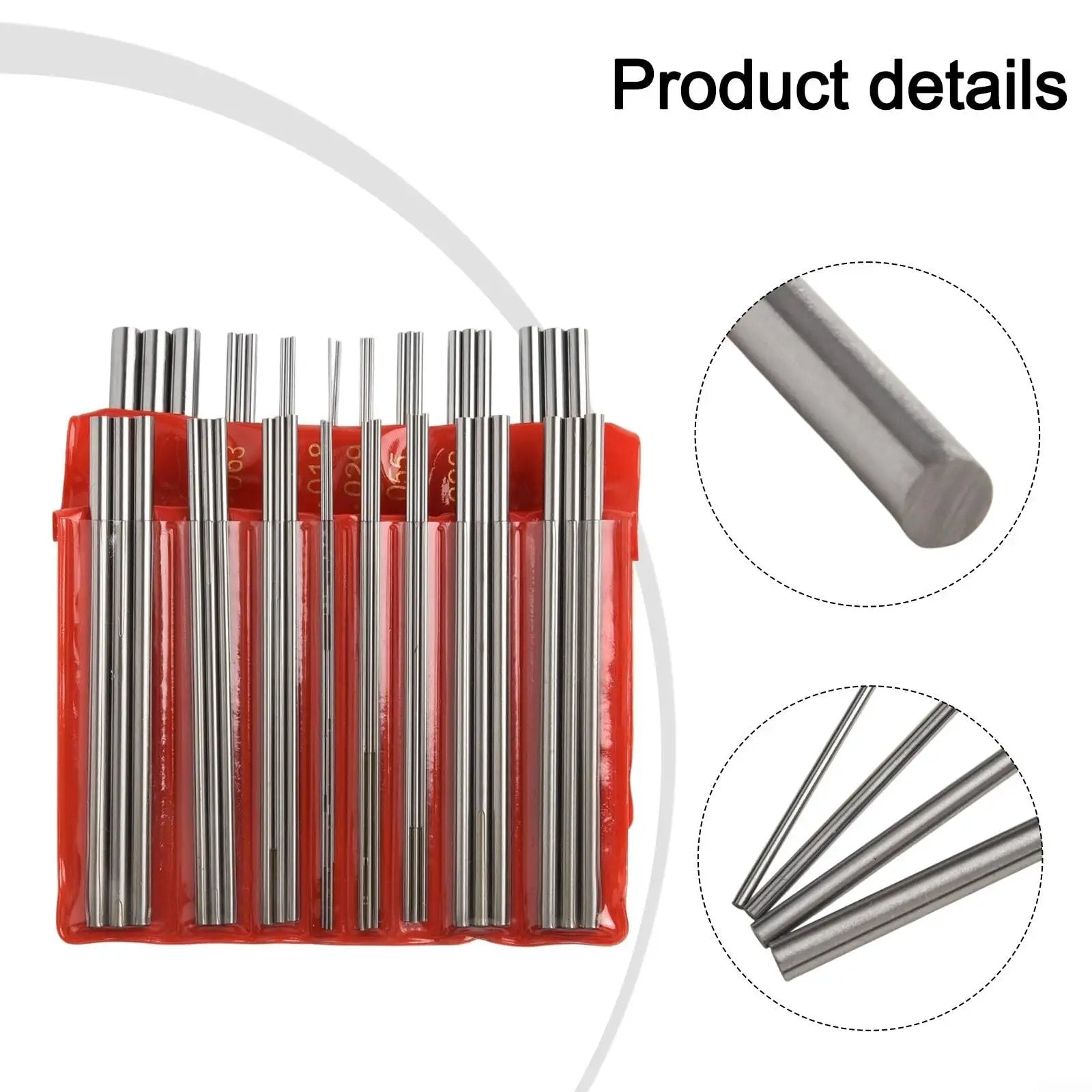 Must Have Three Wire External Thread Measuring Set Stainless Steel 48 Piece With 16 Diameter Sizes 0.5 to 6 mm Metric And 3 to 48 TPI Imperial For Accurate Wire Reading And Easy Conversion, showing assembly of gauges in storage case.