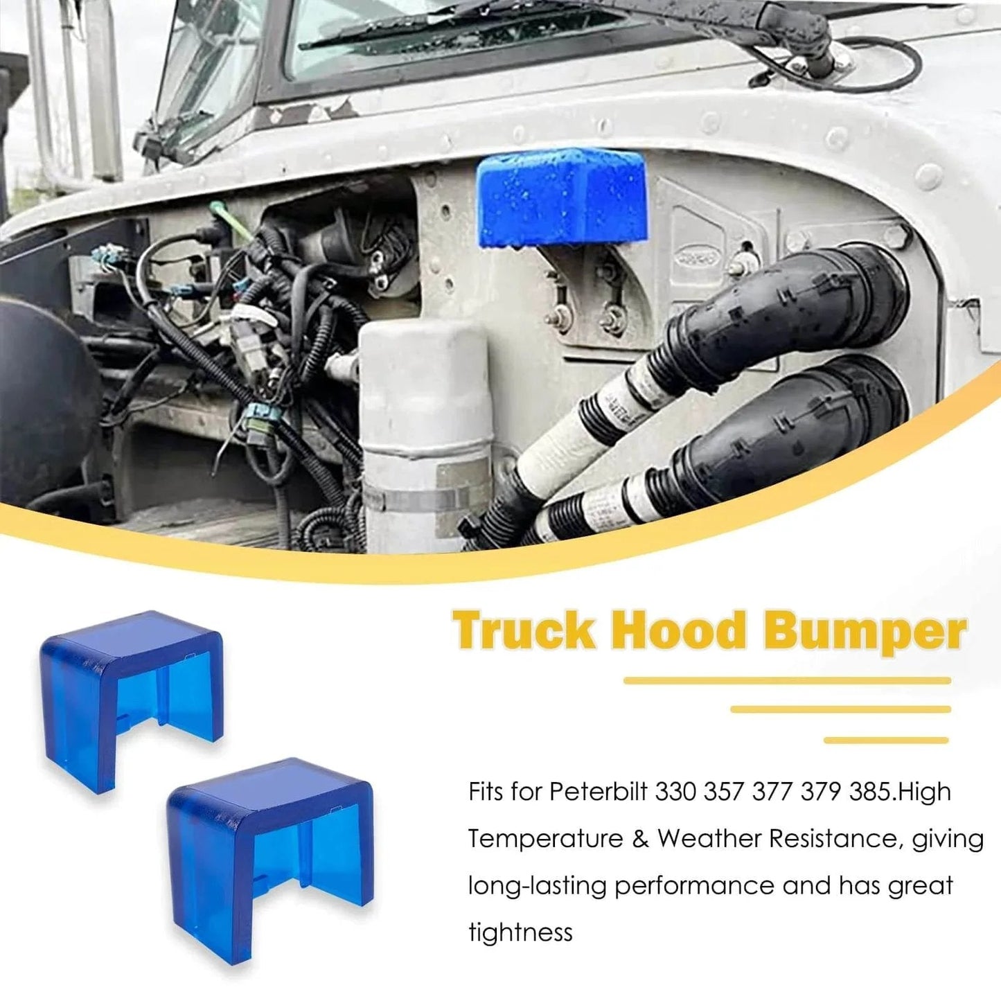 Engine Hood Hinge Pivot Bolt Kit With Truck Hood Bumper And Hood Roller Bushings For 357 377 378 379 Models Replaces 13 04154
