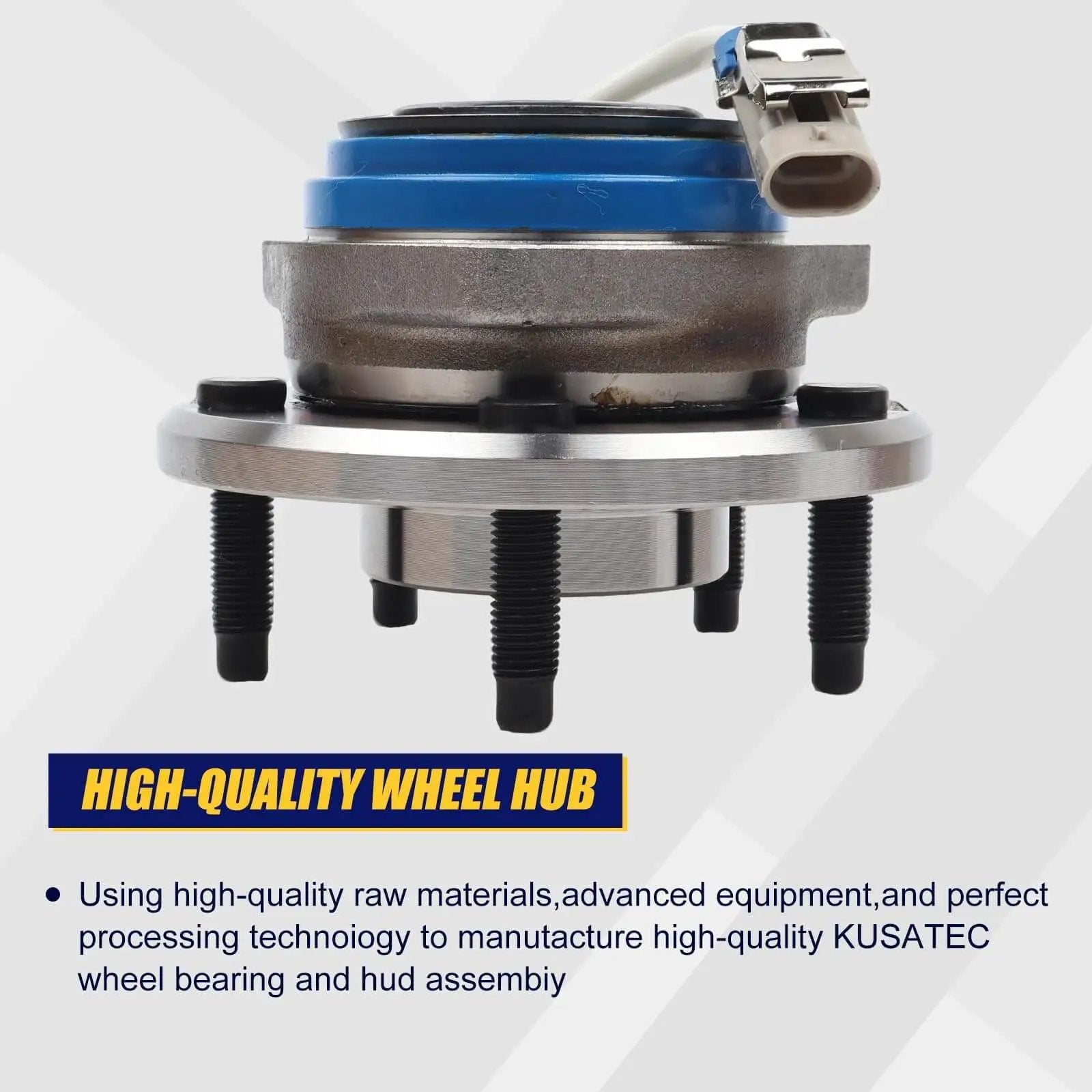 Front/Rear Sealed Wheel Hub and Bearing Assembly 513121, 2pc Set for Cadillac, Chevrolet, Pontiac, Buick, 5-lug w/ABS