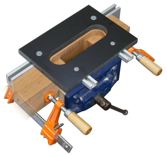 No Fuss Easy Install Invisible Hinge Mortise Template For SOSS 218 Hinges Quick Setup Hidden Hinge Mortises With Built In Setback And Pro Grade Precision, Woodhaven 8668.
