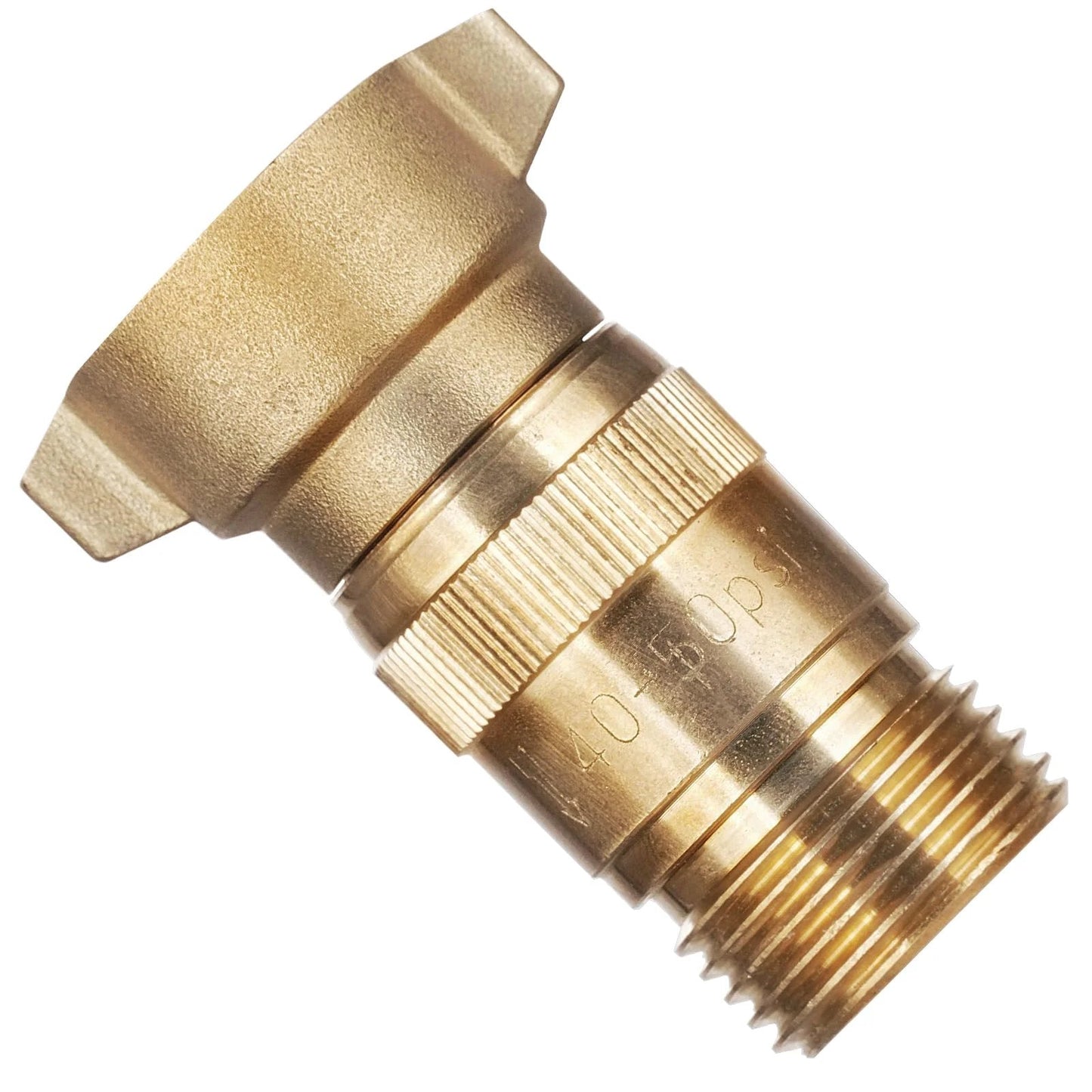 RV Water Pressure Regulator High Flow 40 To 50 PSI With Filter Brass Lead Free And Pre Set Reducer For RV Camper Trailer And Garden Hose Fits Three Quarter Inch Garden Hose Thread SheeChung