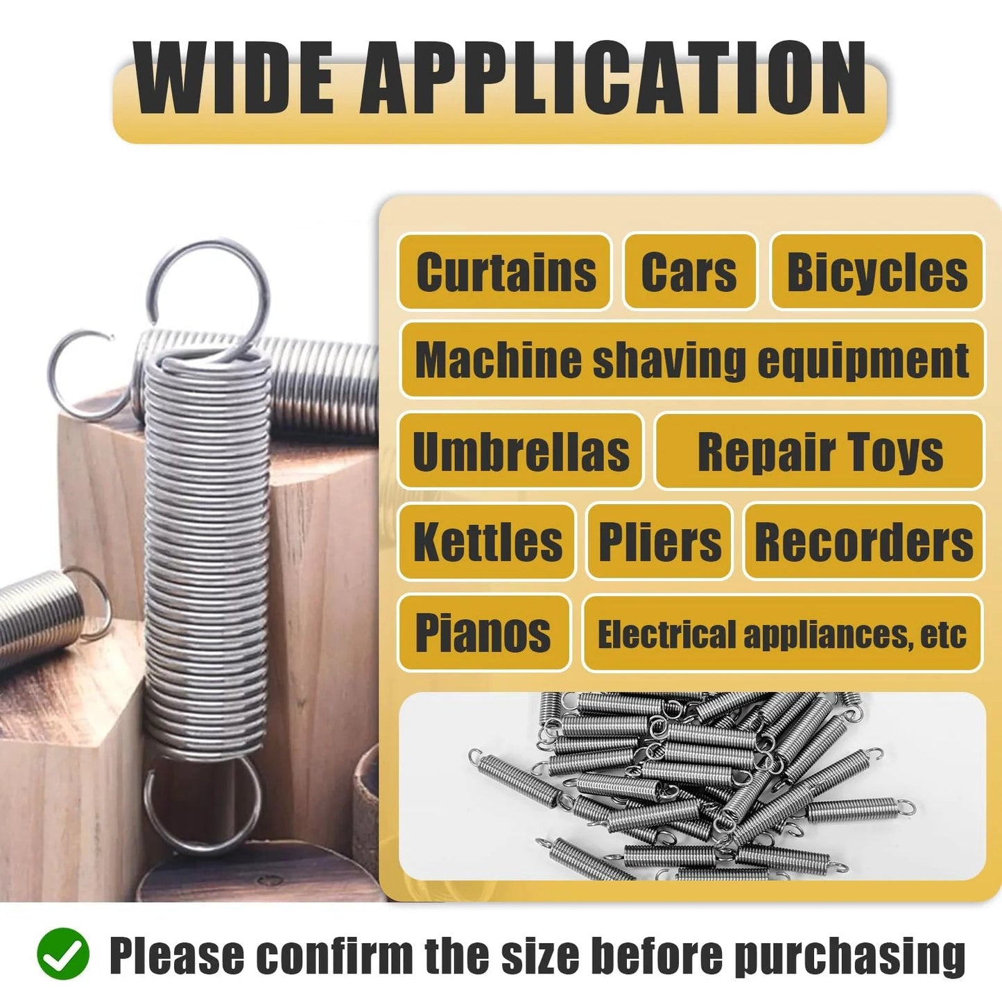 Stainless Steel Extension Springs With Hook Ends One Quarter Inch By One And One Half Inch Pack Of Fifty Durable Small Springs With Applications