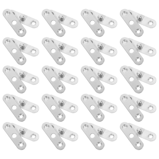 20 Pack Pivot Hinge With 360 Degree Rotation Hidden Door Hinge 2.2 Inch By 0.6 Inch Stainless Steel for cabinets
