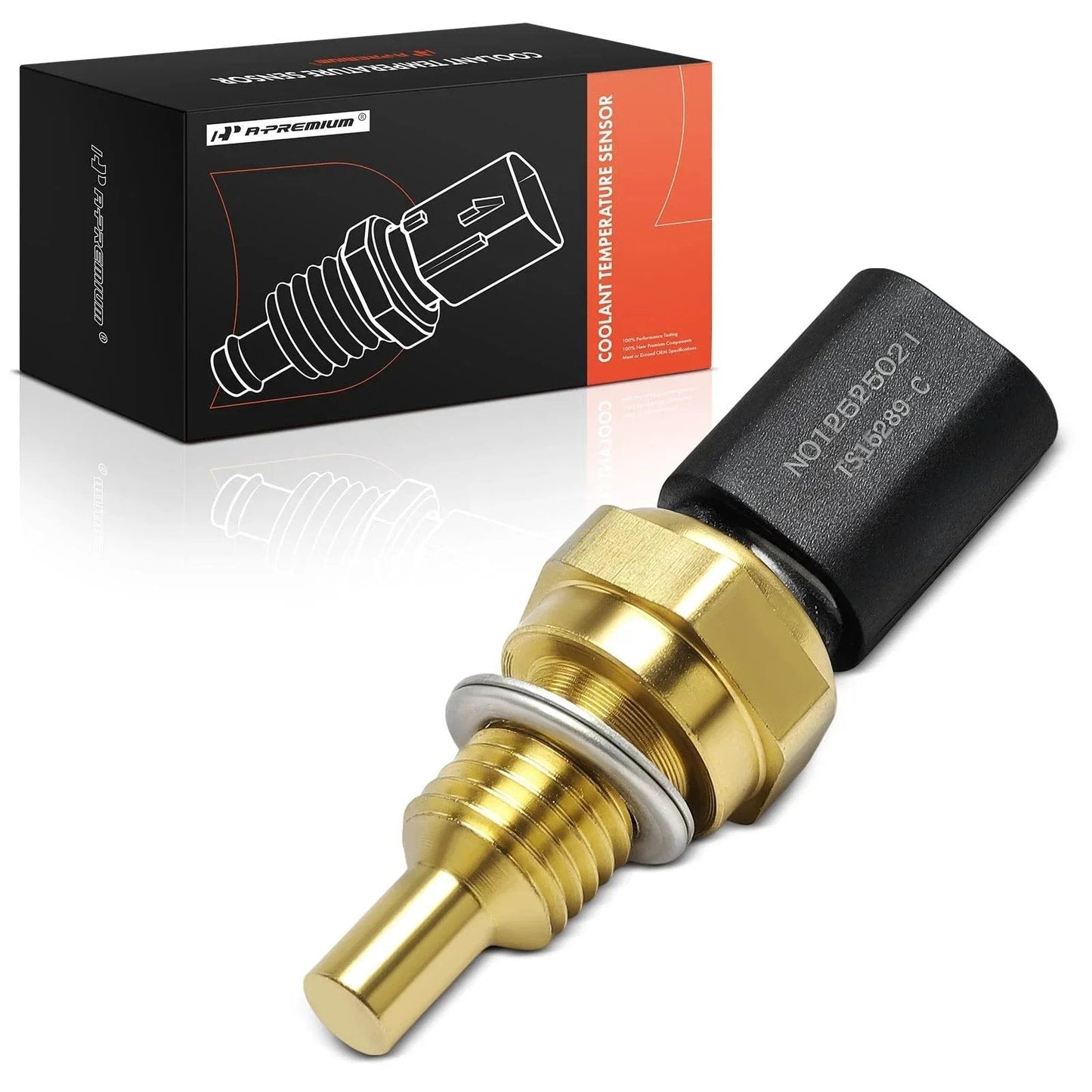 Engine Coolant Temperature Sensor 2 Pins For Chrysler, Dodge, Jeep, And Ram Vehicles 3.2L 3.6L with box