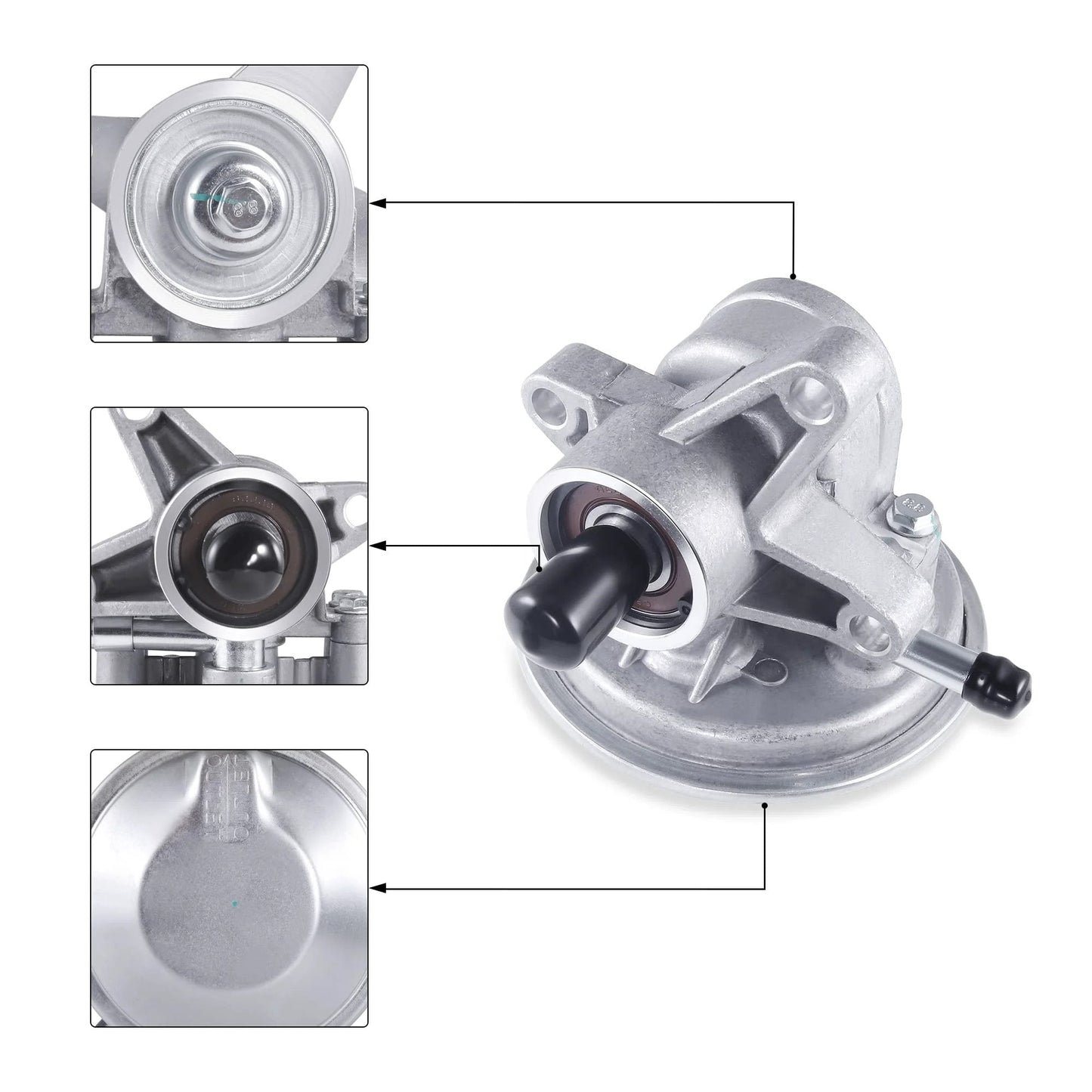Vacuum Pump For Isuzu NPR HD Crew Cab 1995 To 2019 Gas V8 Engines Replacement High Performance CNC Machined Housing AULINK 97241035 904862 290KT00020
