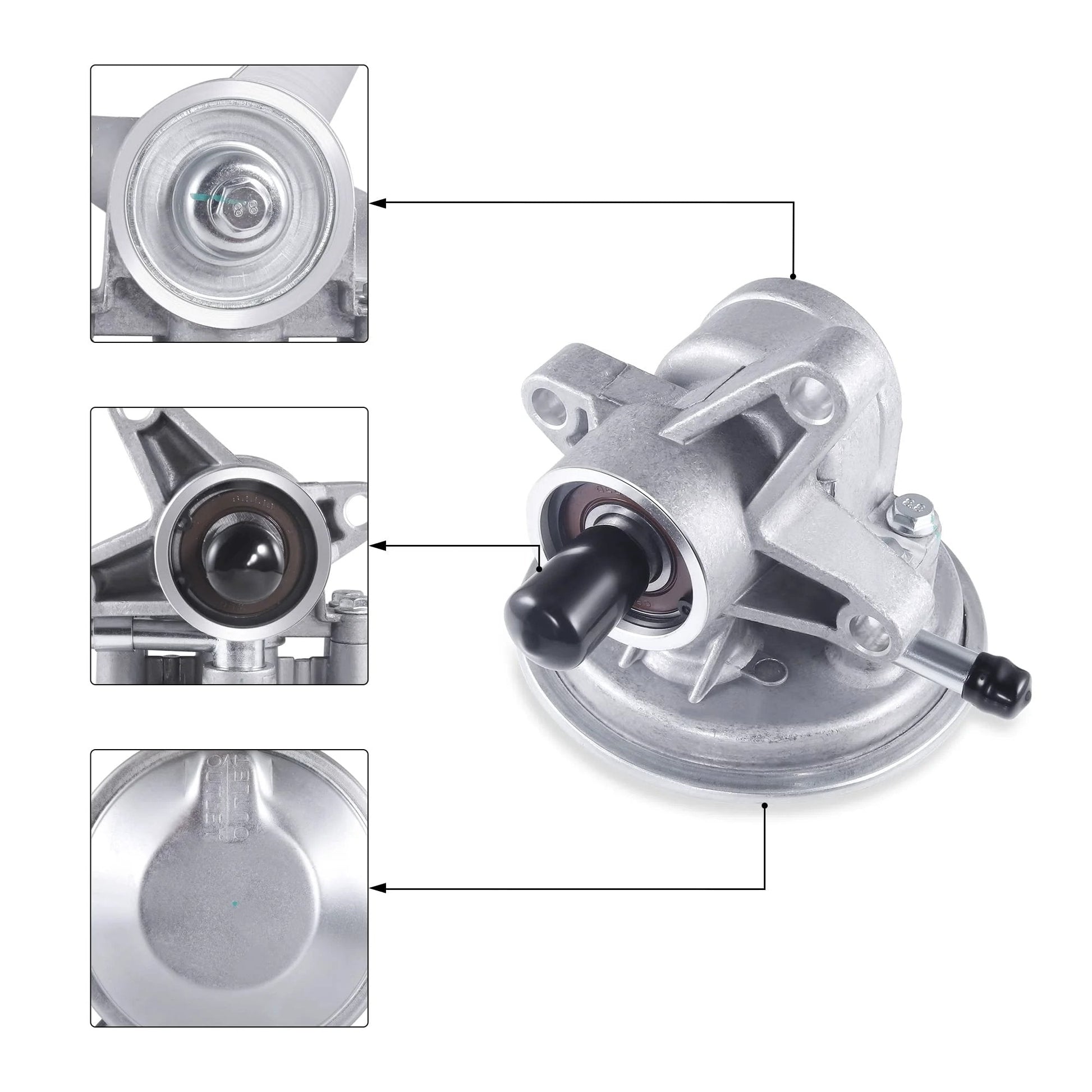 Vacuum Pump For Isuzu NPR HD Crew Cab 1995 To 2019 Gas V8 Engines Replacement High Performance CNC Machined Housing AULINK 97241035 904862 290KT00020