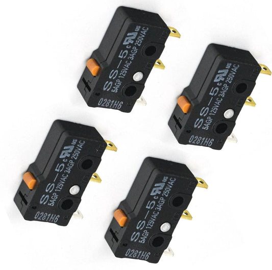 4 Pack Pool Valve Micro Switch Replacement For Pentair Compool CVA 24 Actuators Fits Pentair 510010 Replacement Part 5A 125VAC 3A 25VAC Ratings Save Cash By Replacing The Switch Instead Of The Whole Actuator