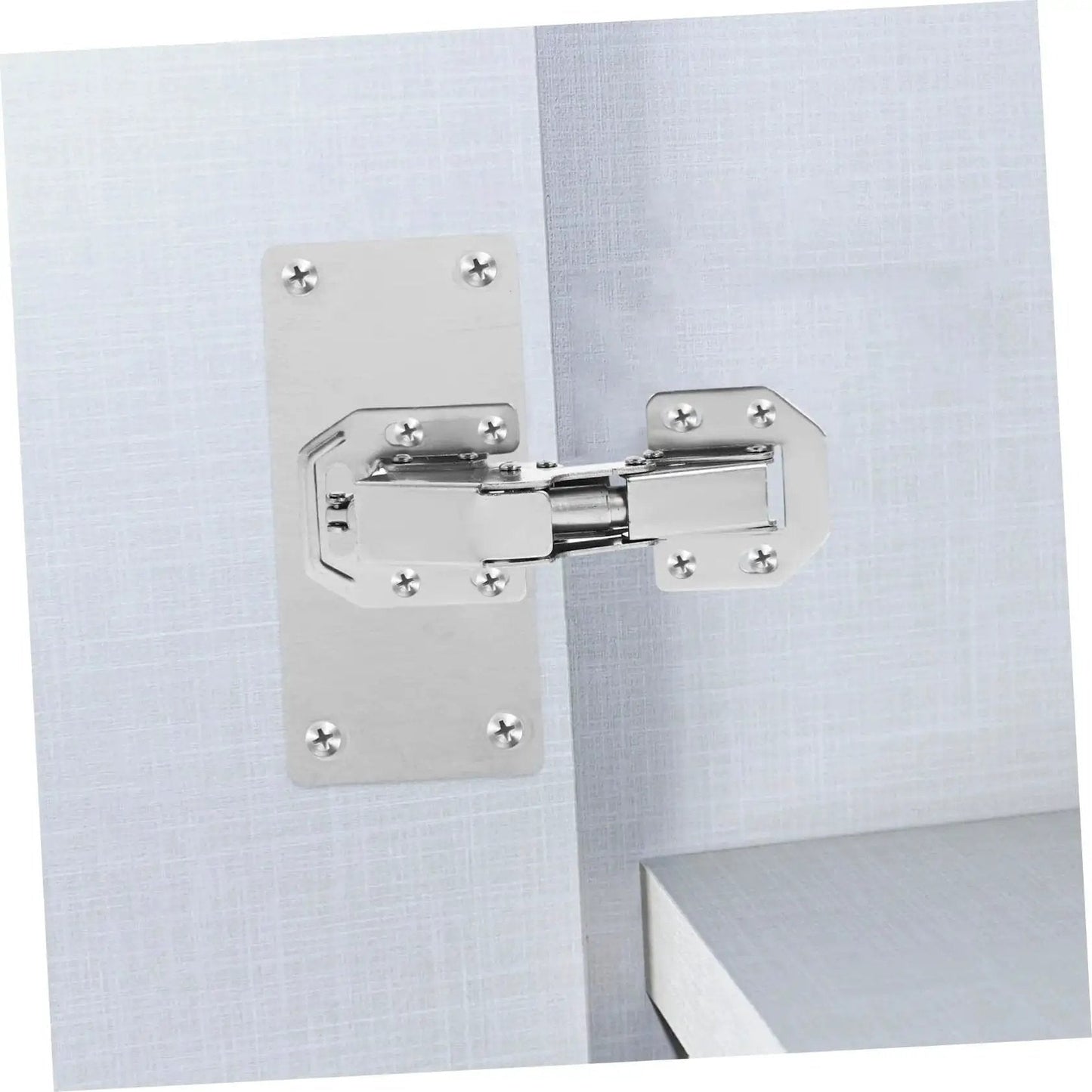 Heavy Duty 2 Pack Silver Cabinet Hinges For Kitchen Cupboards And Wardrobes Thickened Bridge Design With High Load Bearing Capacity