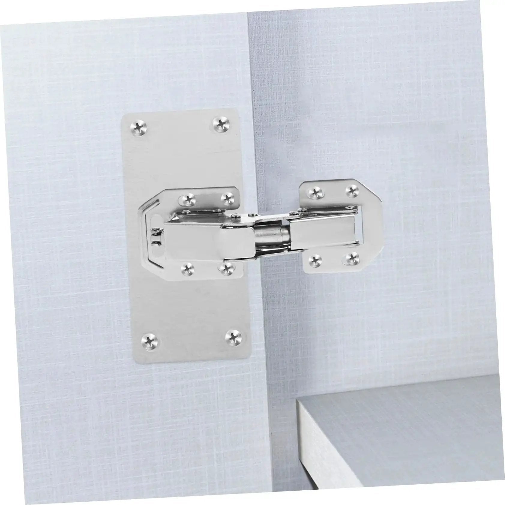 Heavy Duty 2 Pack Silver Cabinet Hinges For Kitchen Cupboards And Wardrobes Thickened Bridge Design With High Load Bearing Capacity