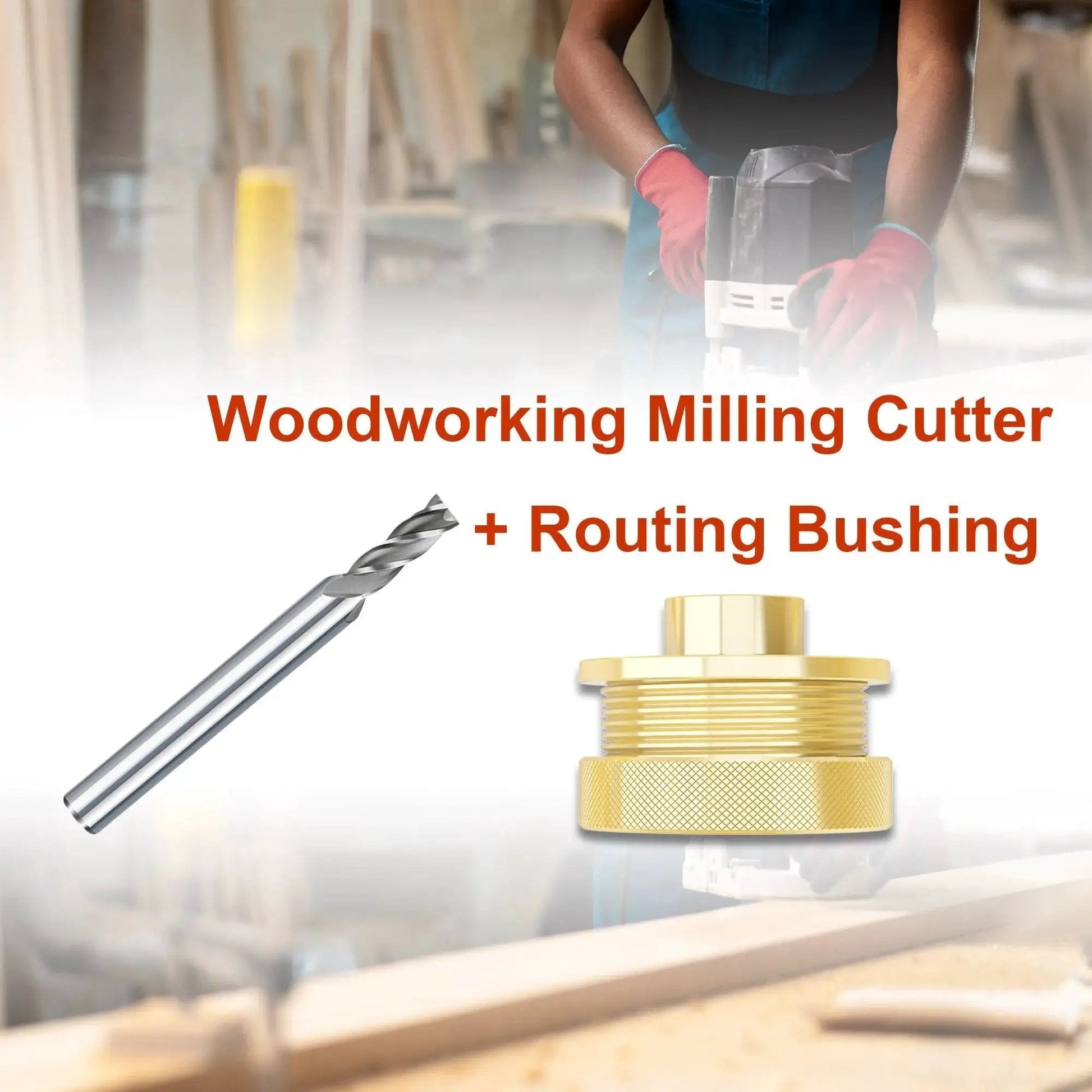 Premium 13 Piece Brass Router Template Bushing Set With Centering Cone For Any Router Sub Base In Porter Cable Style.