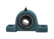 Front view of Heavy eccentric collar expansion pillow block single unit UGPEU315-48 3 bore option industrial shaft support