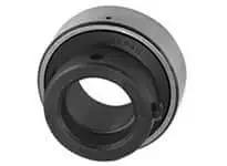 Close-up of Pack of 2 KHR211-32 Narrow Cylindrical Eccentric O.D. Bearings for Linear Slide Units and Shafts, metal design