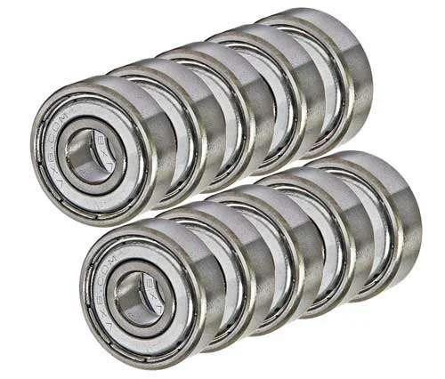 10-Pack 7x13mm Bearing - Shielded 7x13x4mm Miniature Ball Bearing