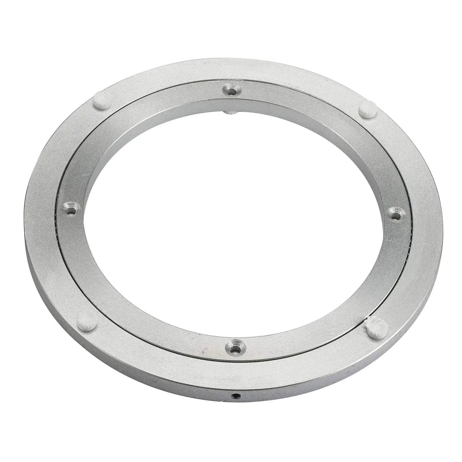 8 Inch Lazy Susan Base Only For Glass, Granite, Or Wood Tables, Heavy Duty Aluminum Alloy Rotating Turntable Bearing