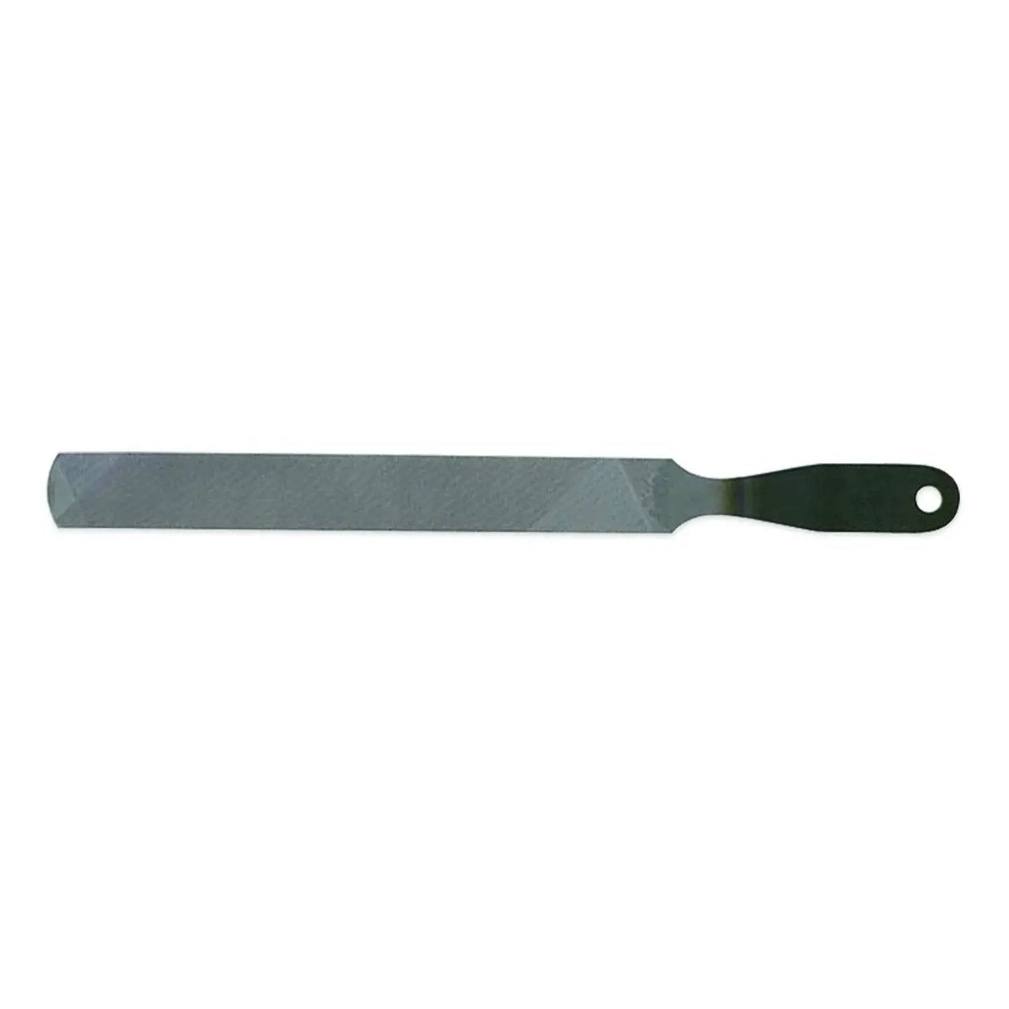8 Inch Rectangular Axe File With Double Cut Roughing Side And Single Cut Finishing Edge For Fast Sharpening Of Axes And Garden Tools