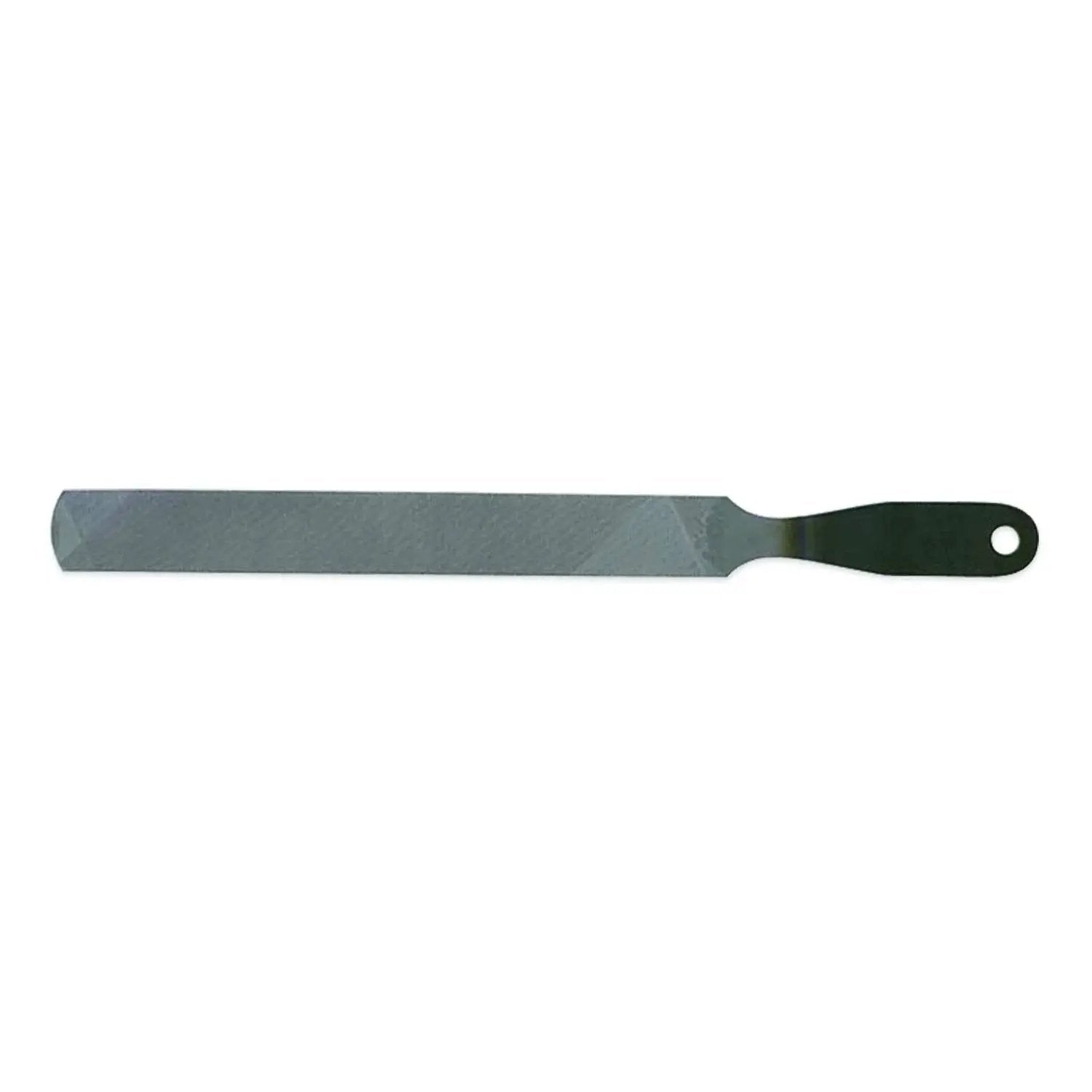 8 Inch Rectangular Axe File With Double Cut Roughing Side And Single Cut Finishing Edge For Fast Sharpening Of Axes And Garden Tools