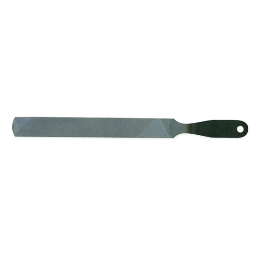 8 Inch Rectangular Axe File With Double Cut Roughing Side And Single Cut Finishing Edge For Fast Sharpening Of Axes And Garden Tools