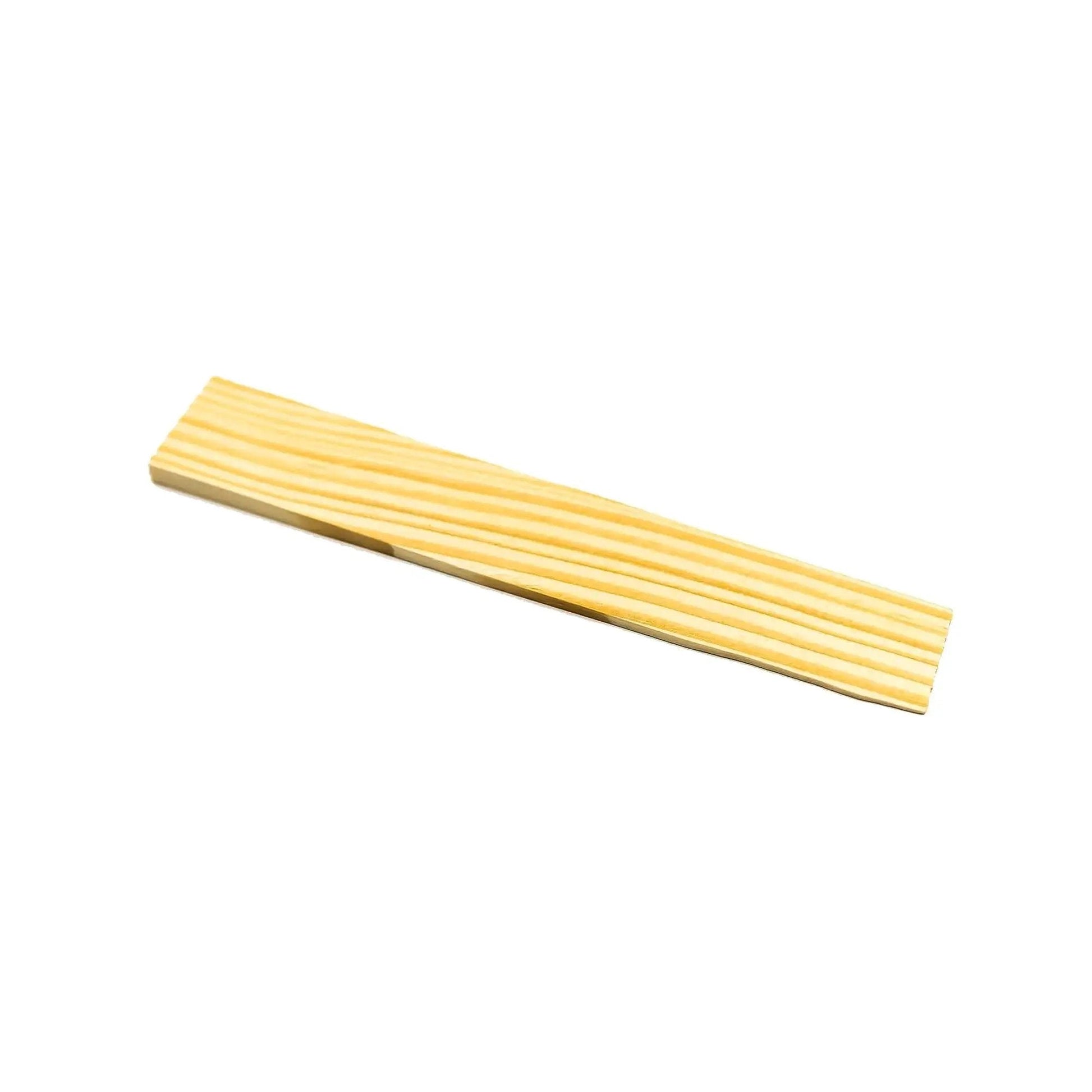 Versatile 8 Inch Wood Shims Set For DIY Projects And Home Improvement By Nelson, showcasing a single wooden shim with feathered tip for leveling.