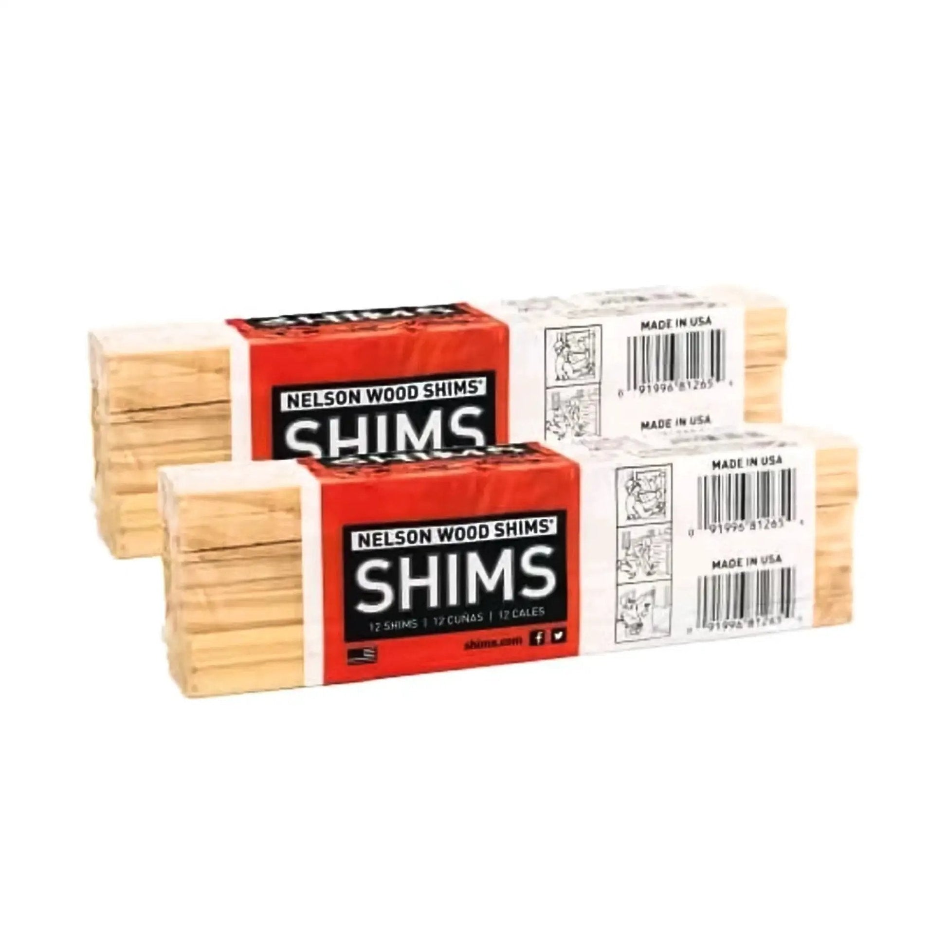 Versatile 8 Inch Wood Shims Set For DIY Projects And Home Improvement By Nelson, 24 Pack Delivers Easy Leveling And Spacing
