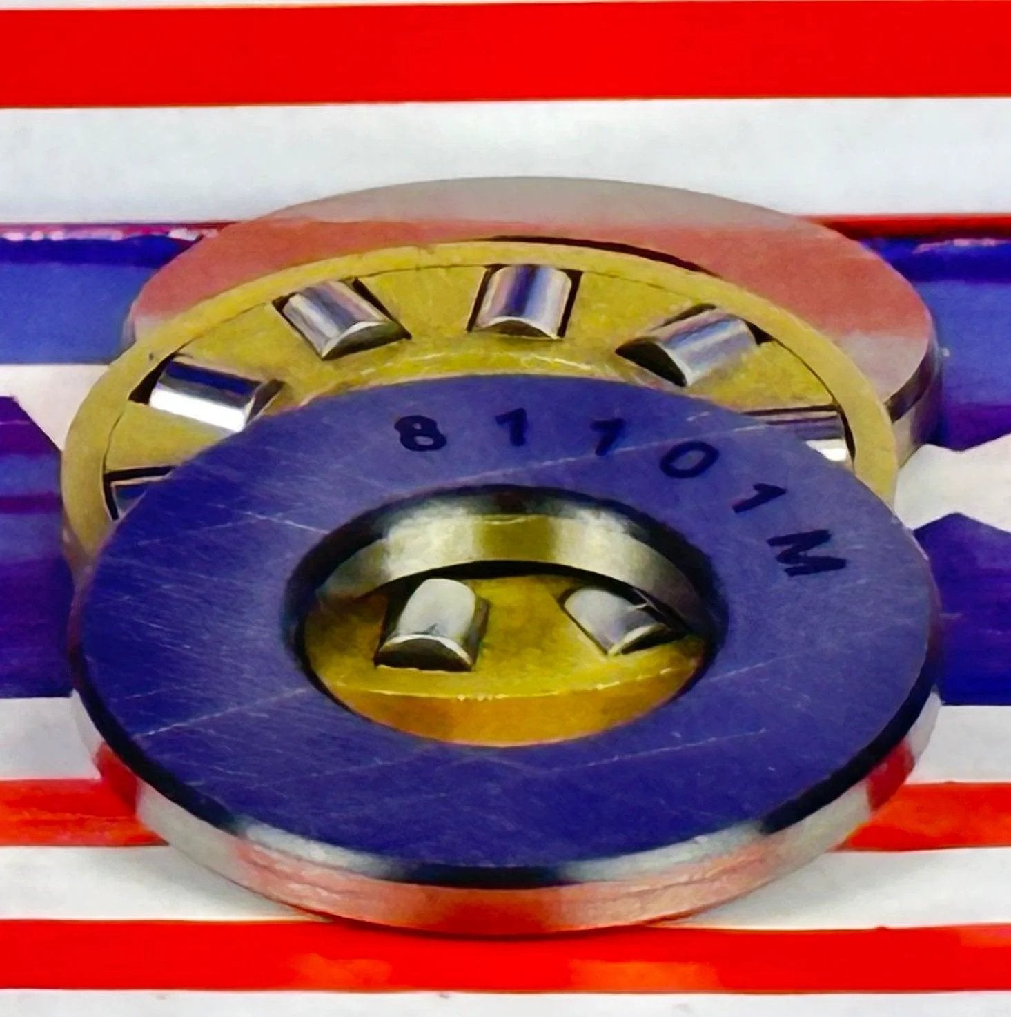 81101M Cylindrical Roller Thrust Bearing 12x26x9mm - Bronze Cage