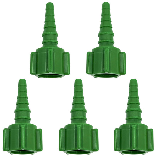 5 Pack Oxygen Tubing Swivel Nipple Christmas Tree Connectors Barbed Leak Free Quick Attach Standard Size Easy To Install For Flexible Hoses In Home Medical Lab Aquarium And DIY Projects