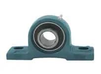 Single UCP313 65mm Pillow Block Bearing Set-Screw Locking, Heavy Duty Cast Iron P313 Housing, front view