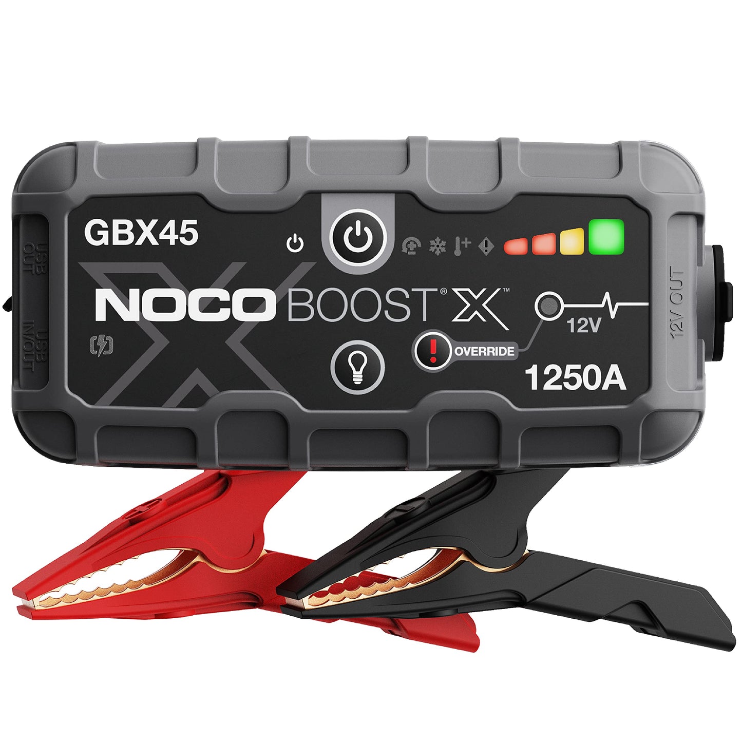1250 Amp UltraSafe Jump Starter For 6.5L Gas And 4.0L Diesel Engines, 12V Lithium Power Bank, Portable Jump Box With Jumper Cables, Onboard Power Pack For Cars And Trucks