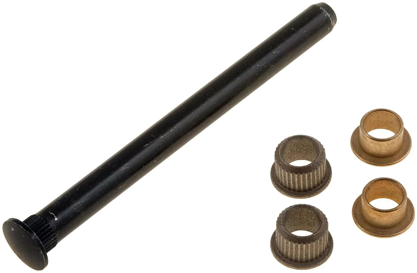 Door Hinge Pin And Bushing Kit Direct Replacement With One Pin And Four Bushings for select vehicle models shown against white background.