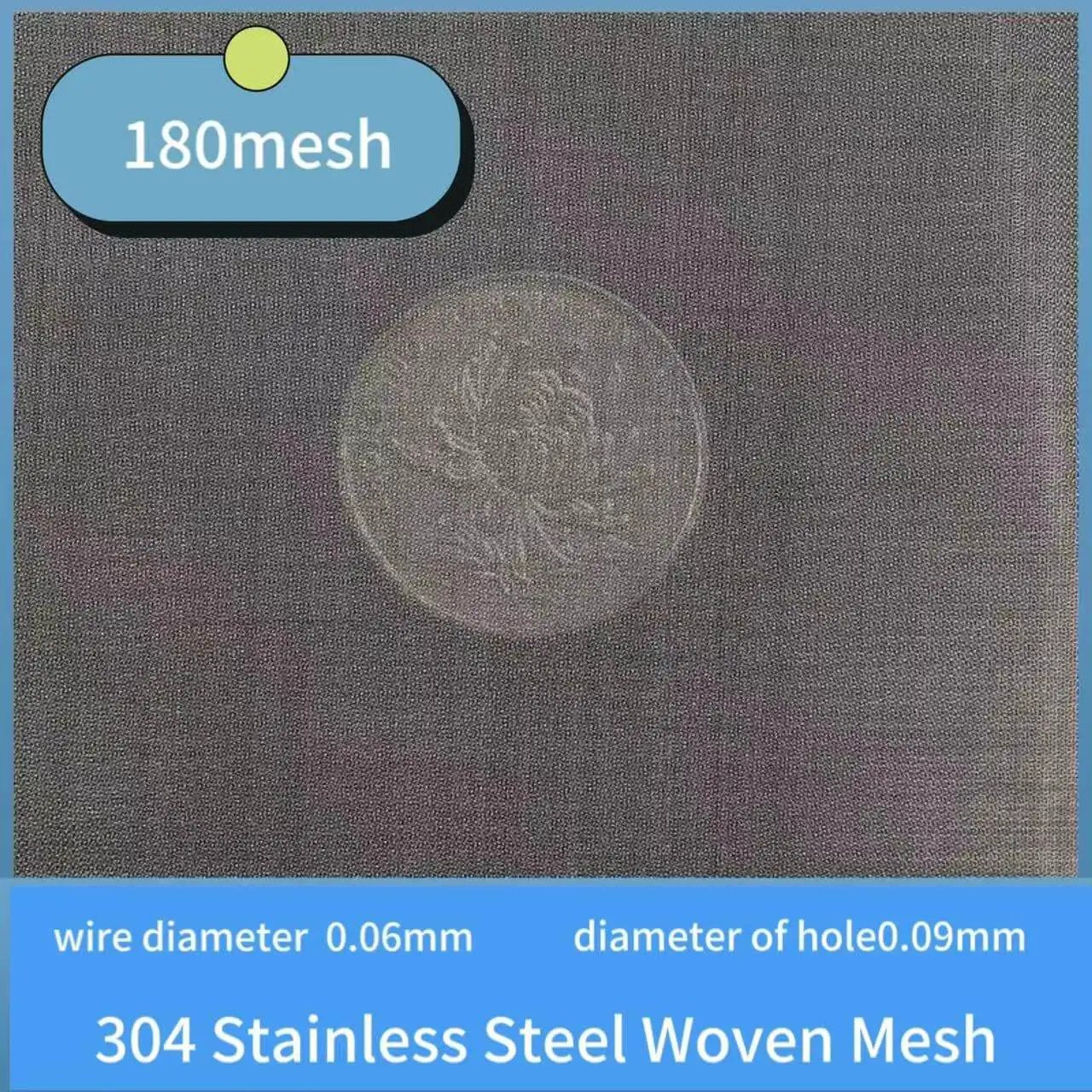 Ultra Fine 180 Mesh Stainless Steel Screen With 0.06mm Wire Diameter For Precise Filtration And Sieving