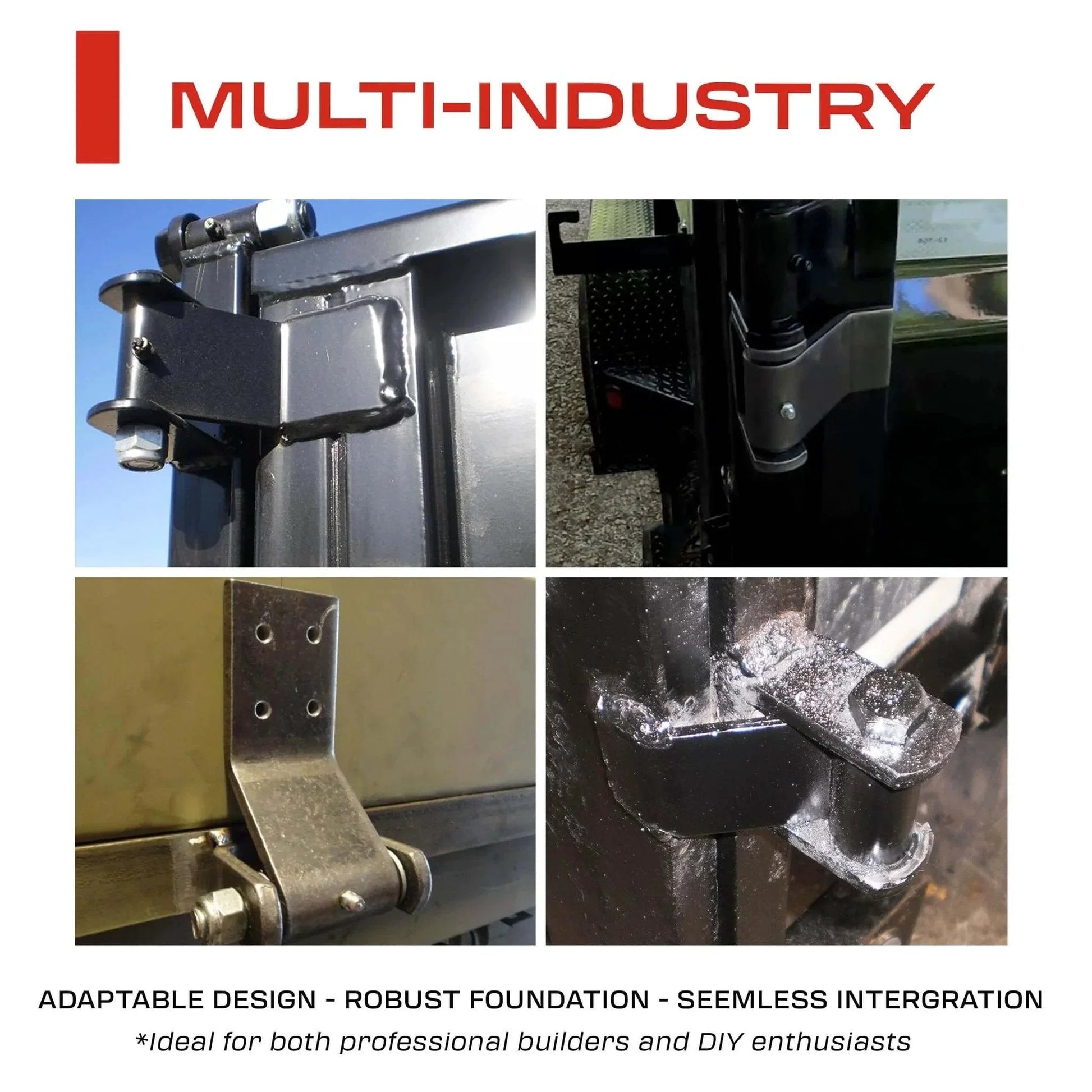 4 Pack Weld On Dump Trailer Hinges Kit Heavy Duty Leaf Style Tailgate Hinge For Truck Door Gate Body With Grease Zerk
