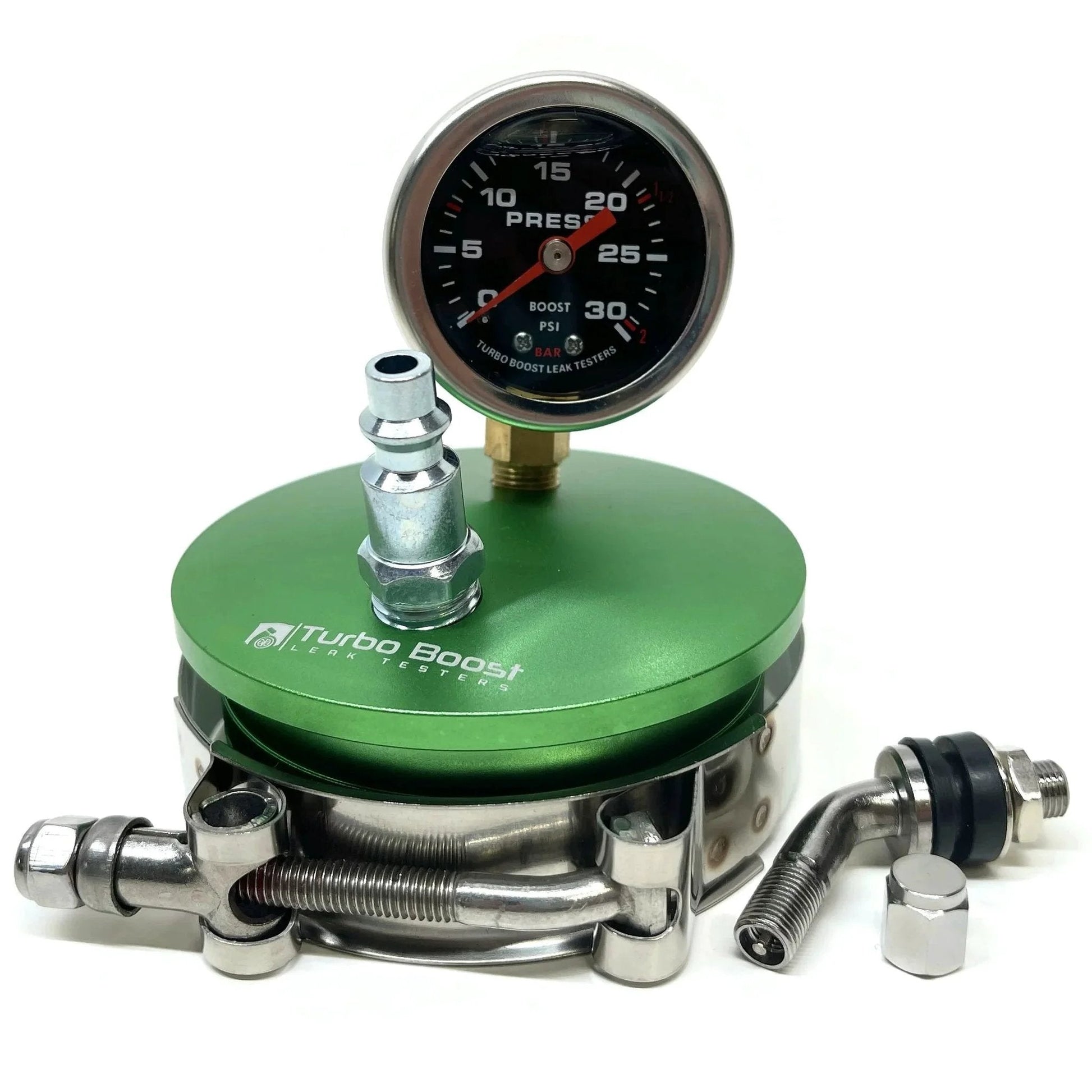 Medium Aluminum Boost Leak Tester With 3 Inch End Cap for Turbo Inlet Flange Pressurizing the Charge System While the Vehicle Is Off