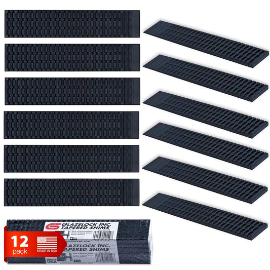 Prescored Plastic Shims For Leveling 12 Pack Quick Snap Wedges To Level Doors Windows Cabinets Toilet Shims DIY Friendly Pro Grade