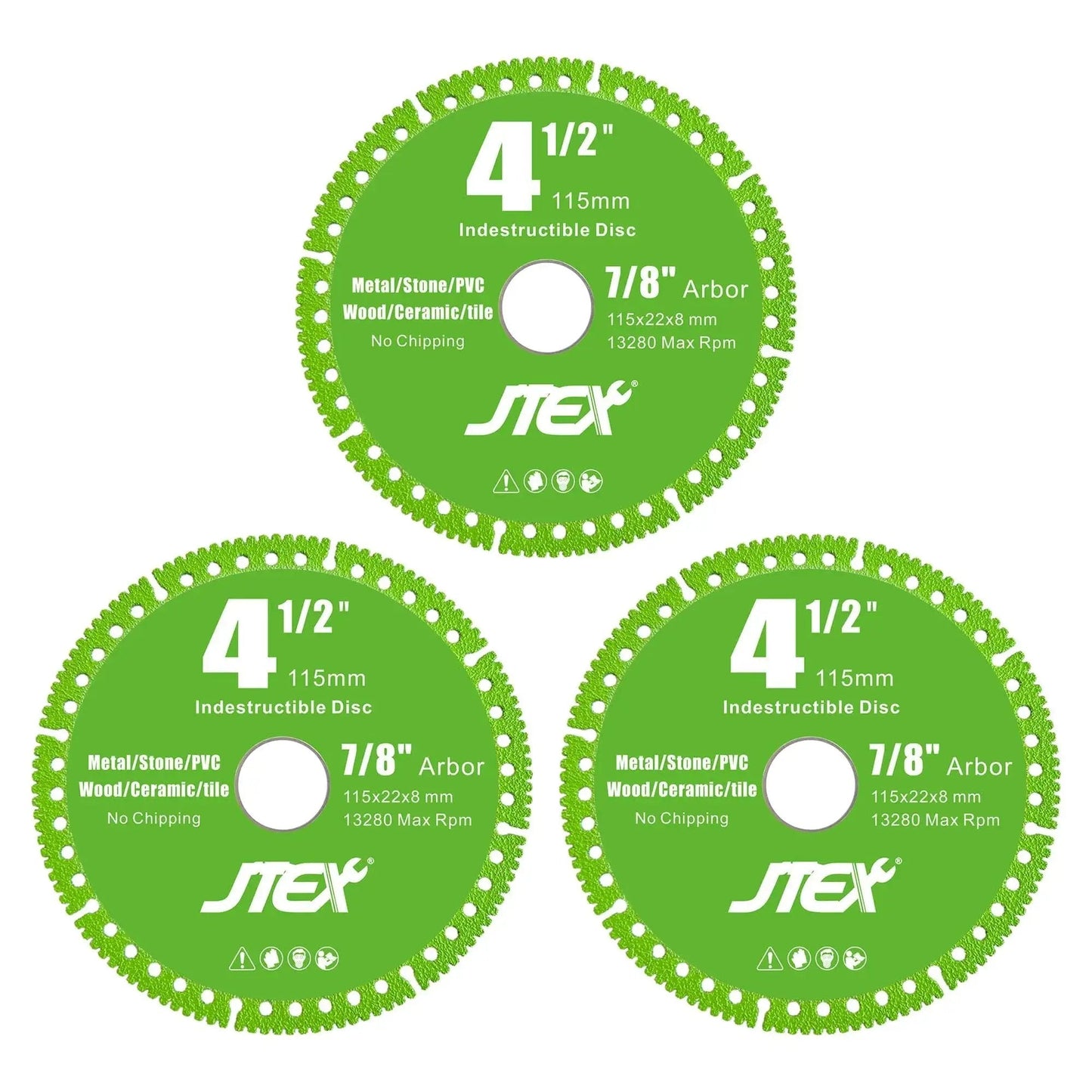 Indestructible Four And A Half Inch Beast Diamond Cutting Disc For Angle Grinder Seven Eighths Inch Arbor Multi Material Diamond Blade