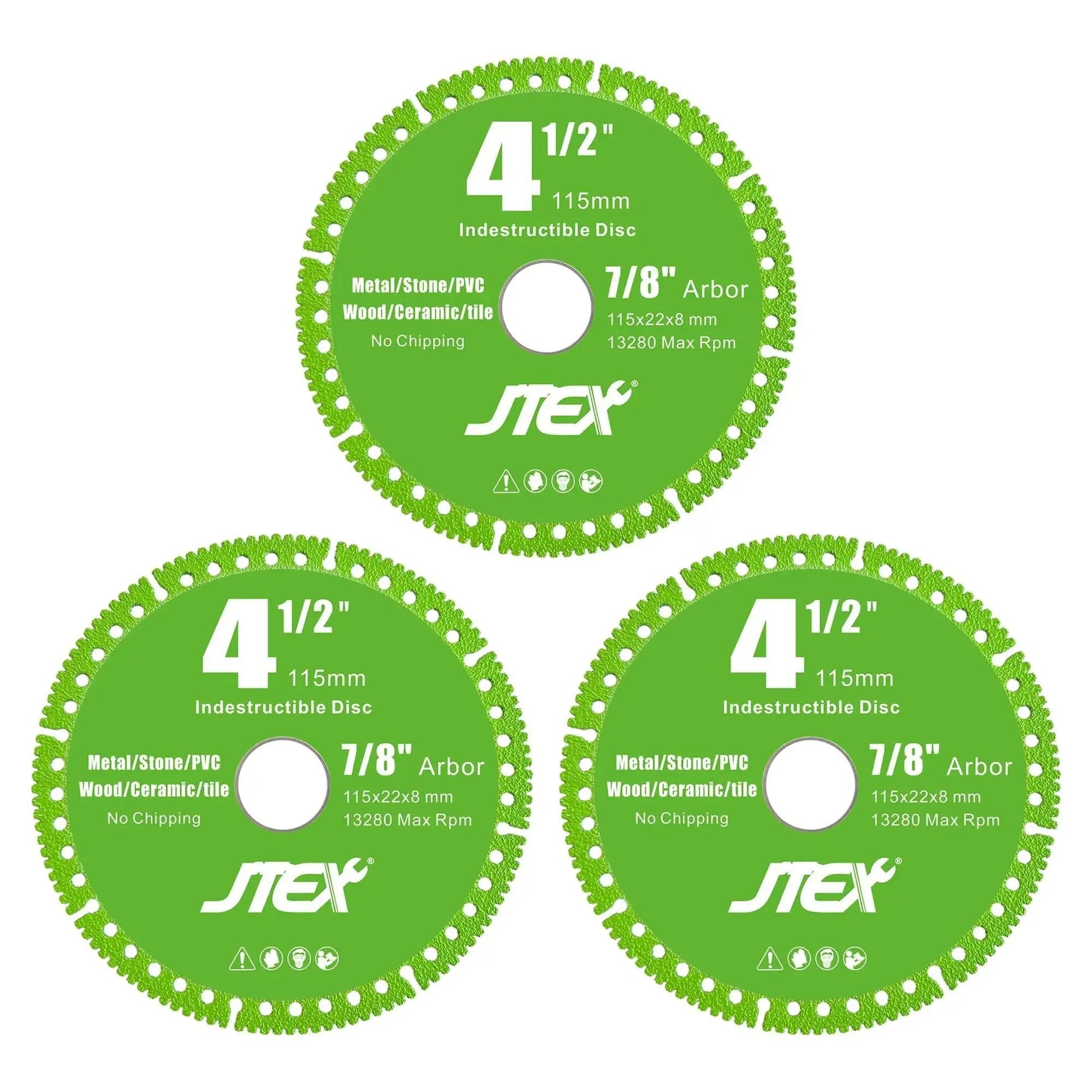 Indestructible Four And A Half Inch Beast Diamond Cutting Disc For Angle Grinder Seven Eighths Inch Arbor Multi Material Diamond Blade