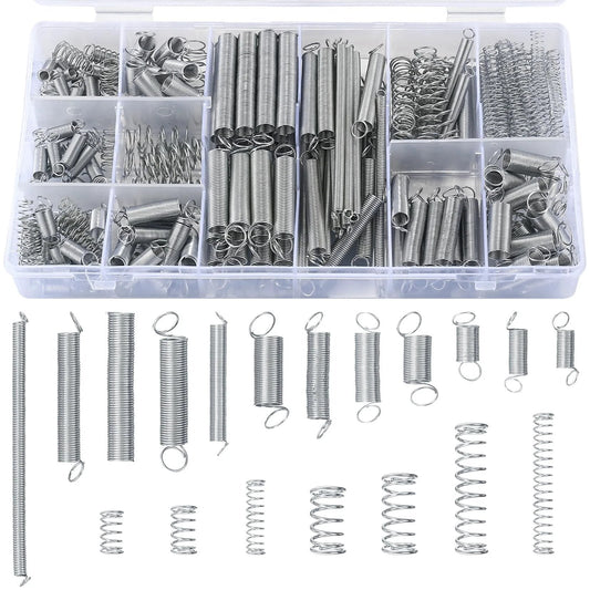 210 Piece Spring Kit For Home Repairs With Compression And Extension Springs Zinc Plated Steel Wire Springs Durable Repair Set In 20 Sizes For Quick Fixes And Everyday DIY Projects