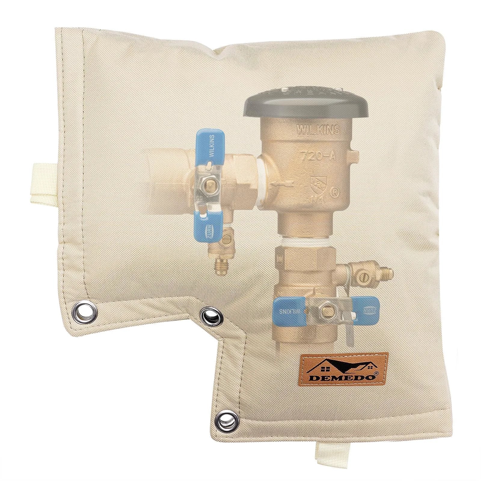 Backflow Preventer Cover For Pressure Vacuum Breaker Insulated Outdoor Irrigation Valve Cover For Winter Weather Beige Durable Shield