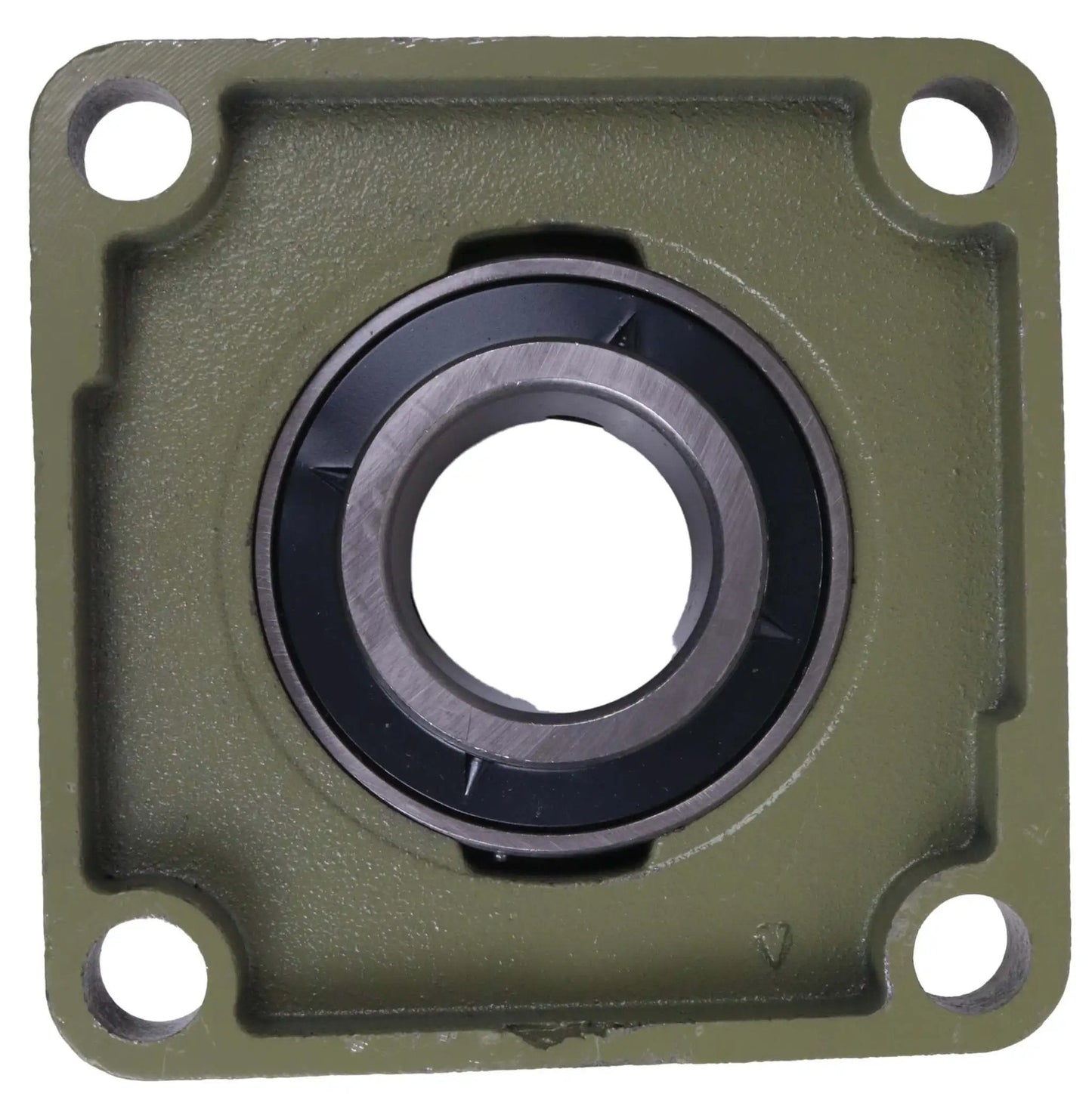 Front view of Two Inch Bore Four Bolt Flange Bearing With Set Screws F4B-SC-200 UCF211-32 SF-2 FY-2-TM for industrial machinery.
