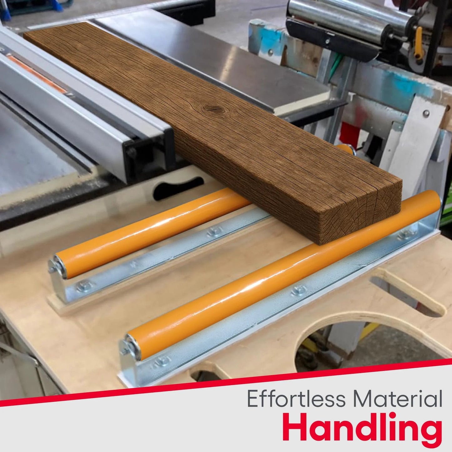 Heavy Duty Polyurethane Coated Conveyor Rollers With Brackets For Carts And Trolleys Two Pack Smooth Glide Ultimation Industries