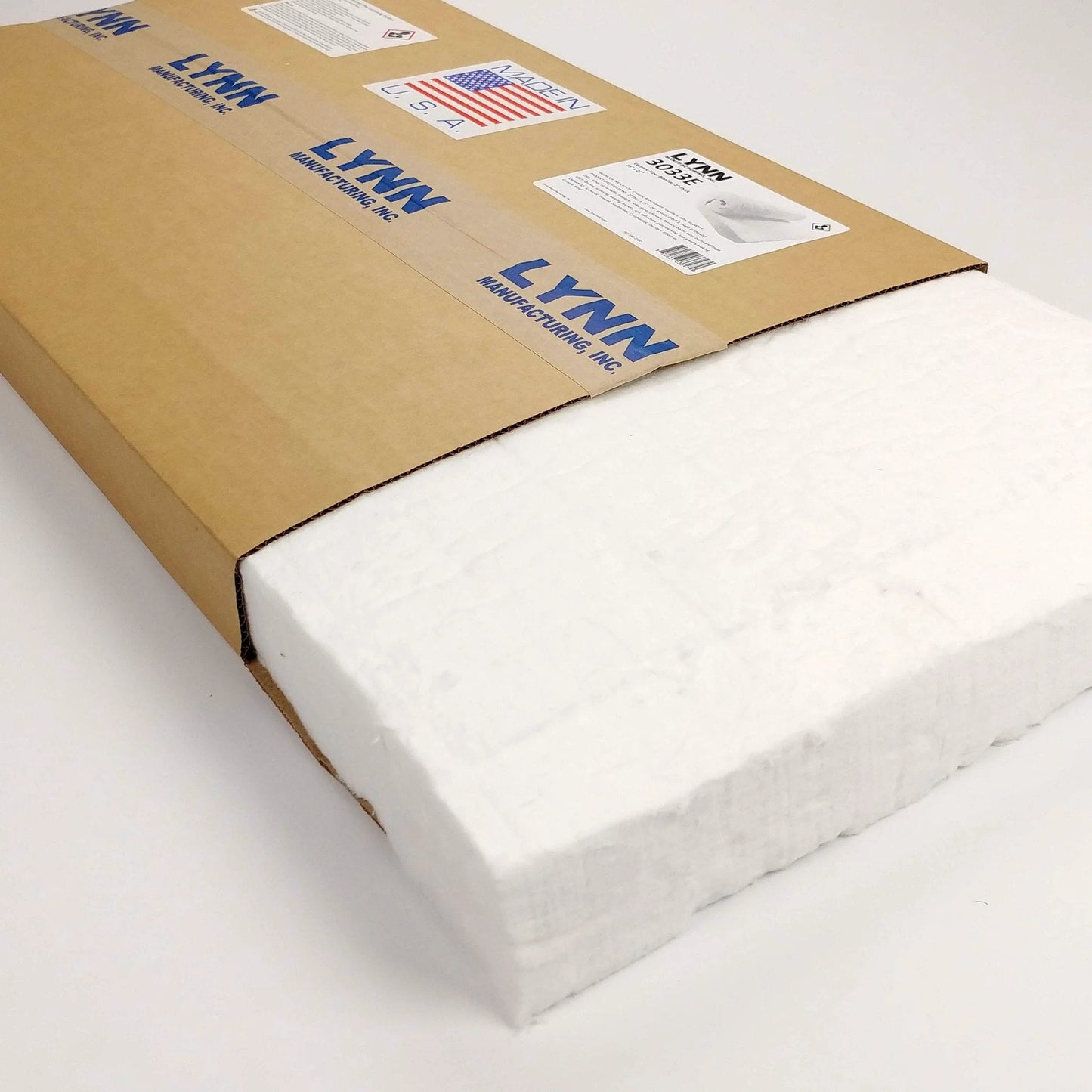Heavy Duty Ceramic Fiber Insulation Blanket 2 Inch Thick By 15 By 24 In 2400 F Fireproof Heat Shield in packaging