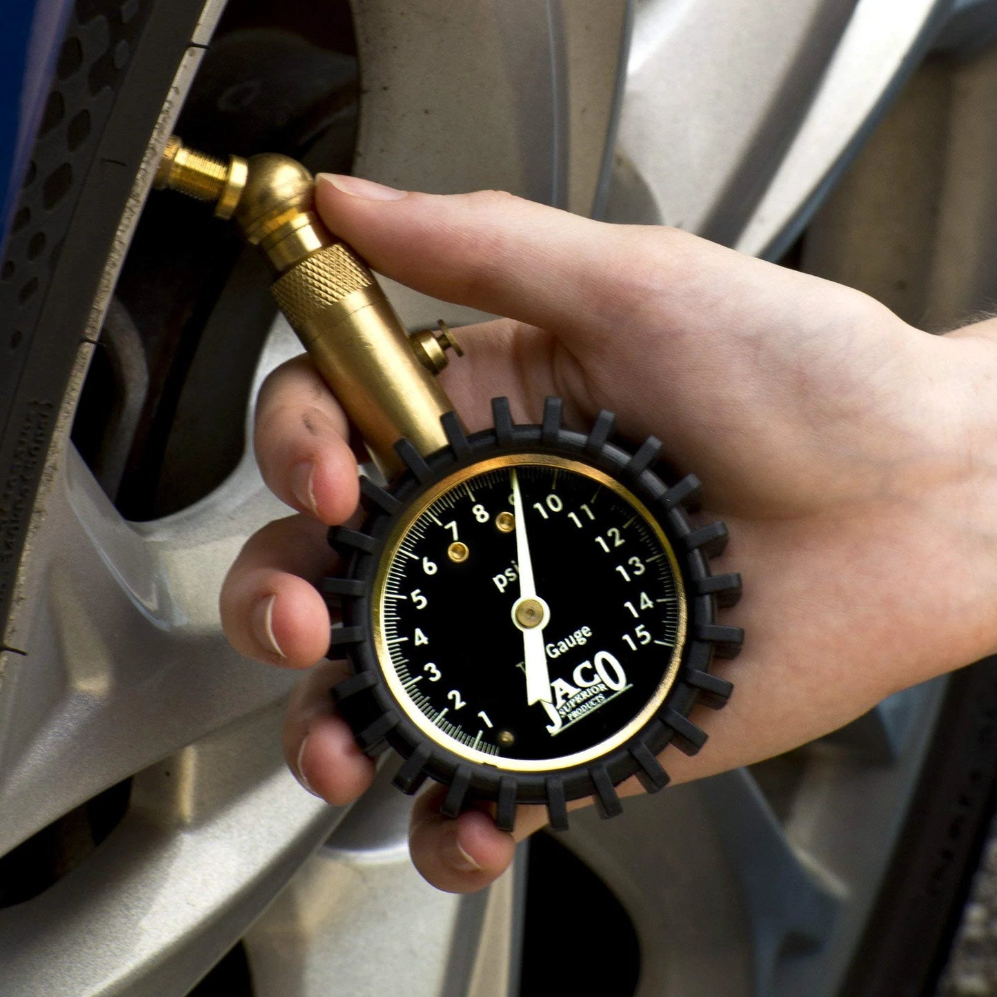 Pro Grade Low Pressure Tire Gauge 0 To 15 PSI For ATVs And UTVs, No Batteries Needed, Mechanic Recommended, ANSI Calibrated Precision