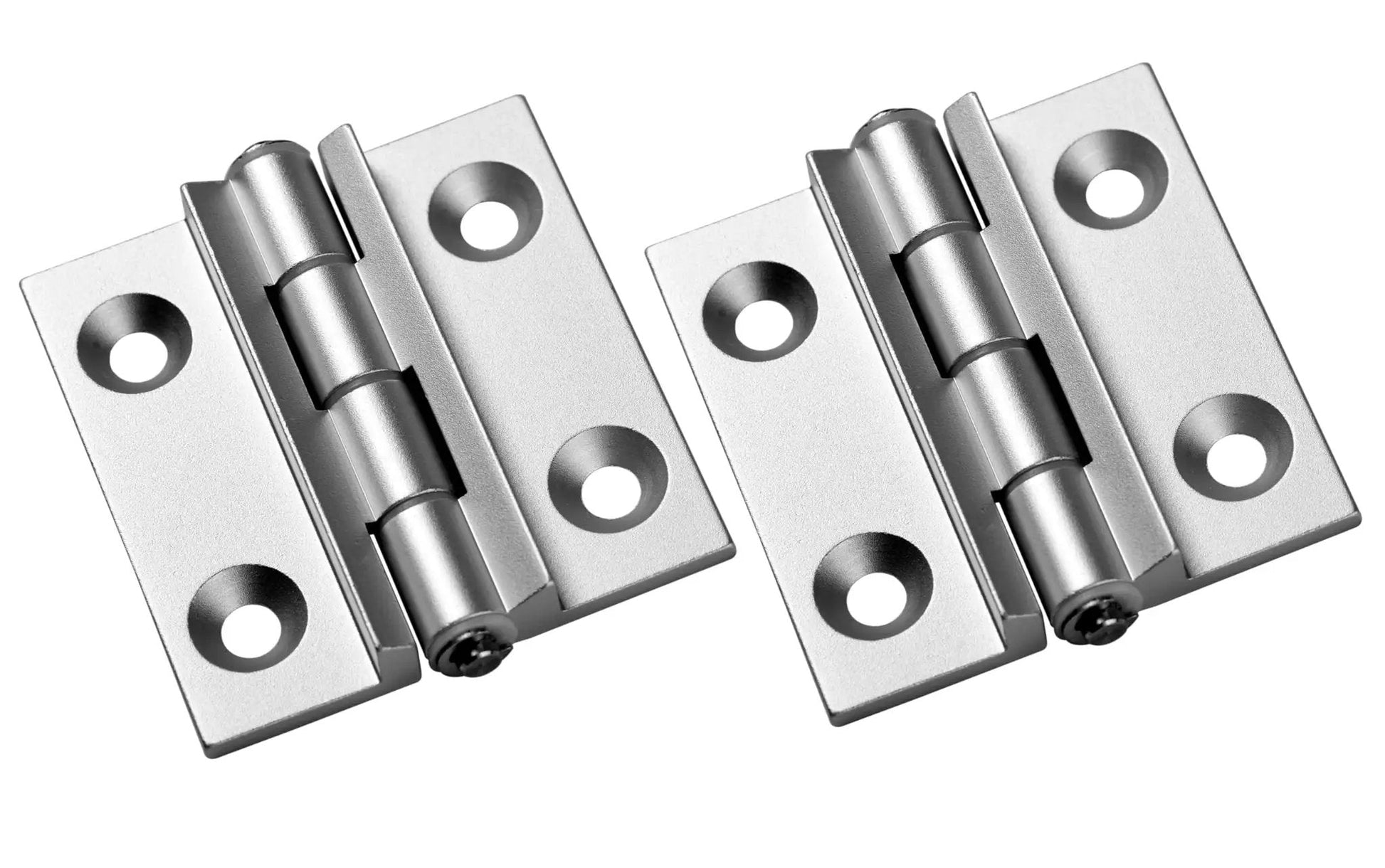 Torque Position Control Hinges Aluminum Alloy Bushing Hinge 120 Degree Detent, 2 Pack, 2.4 Inch Length, Anodized Finish