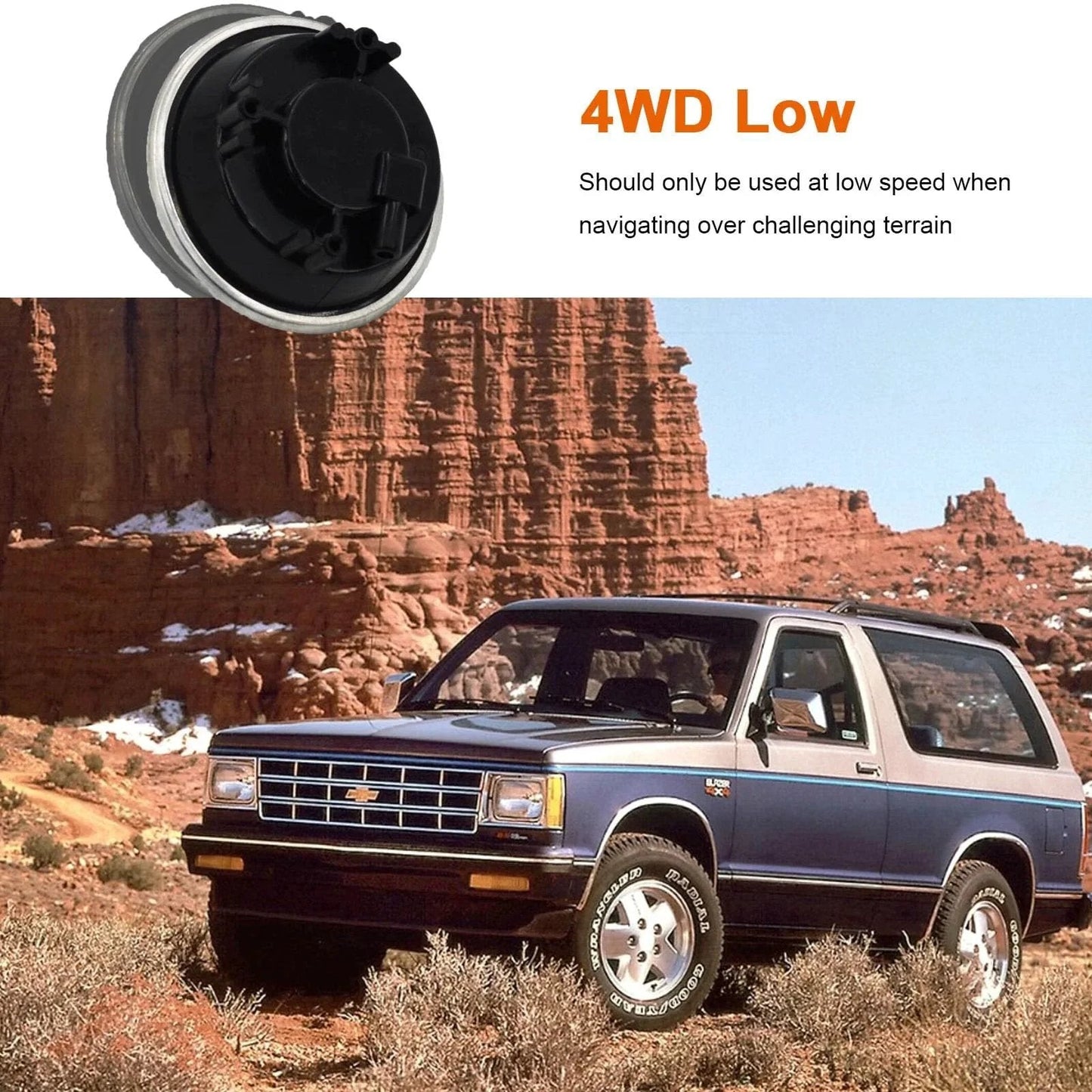 Chevy SUV displaying Four Wheel Drive Differential Vacuum Actuator For Chevy S10 Blazer S15 Jimmy Sonoma 1983 To 2005 4x4 SUVs 25031740 8250317400 High Quality Replacement Part Direct Fit Durable Replacement Part