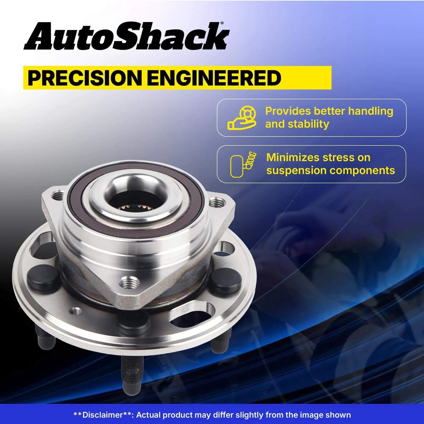 Rear wheel hub bearing assemblies with ABS sensor replacement for 2006-2011 Buick Lucerne and 2006-2011 Cadillac DTS