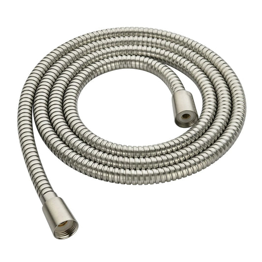 Ultra Flexible 79 Inch Stainless Steel Shower Hose With Brass Insert For Handheld Shower Heads, Brushed Nickel Finish