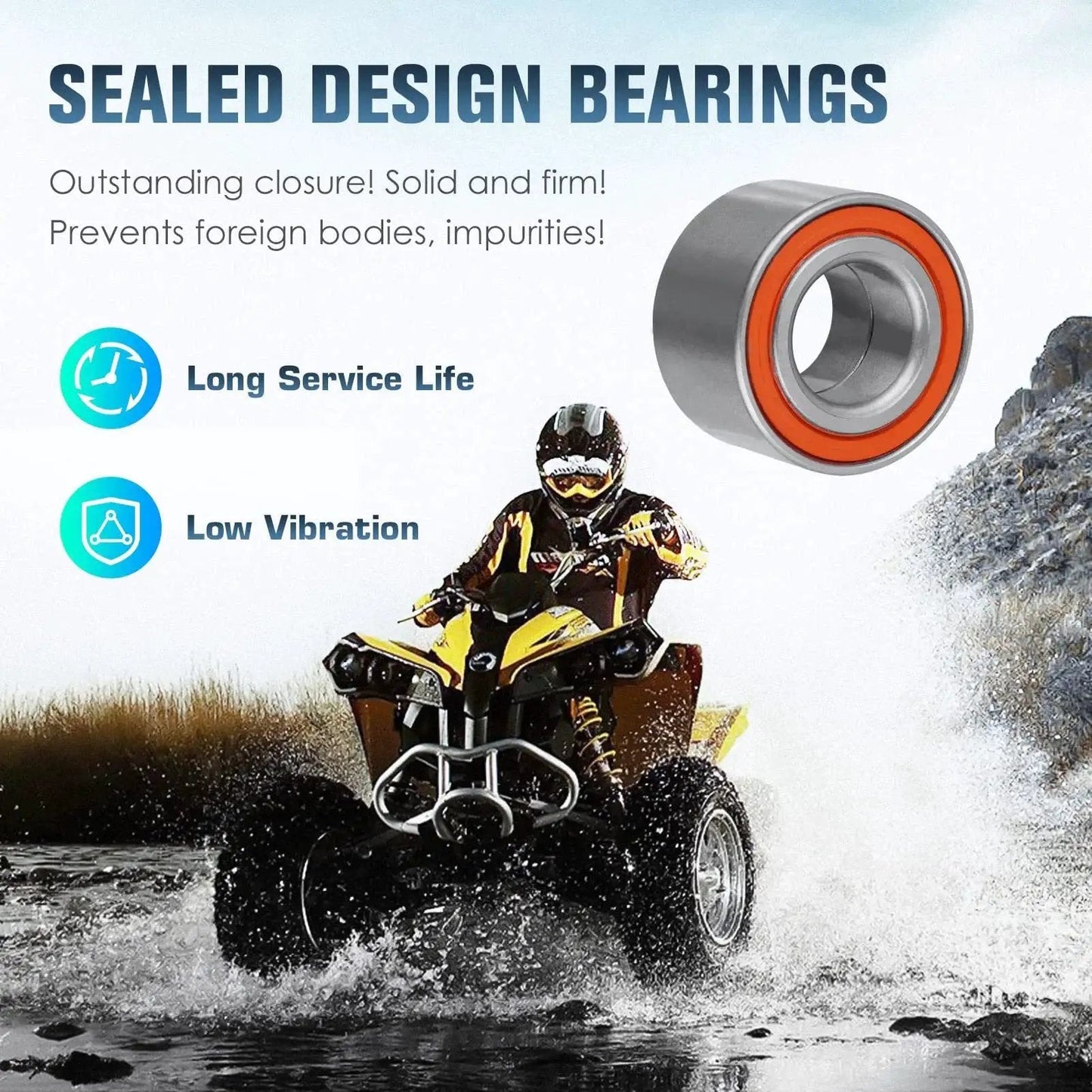 Wheel Bearing Set Front And Rear For Can Am Maverick 1000R Sport 1000 Trail 800R Outlander 400 500 570 650 800 850 MAX 1000 Renegade
