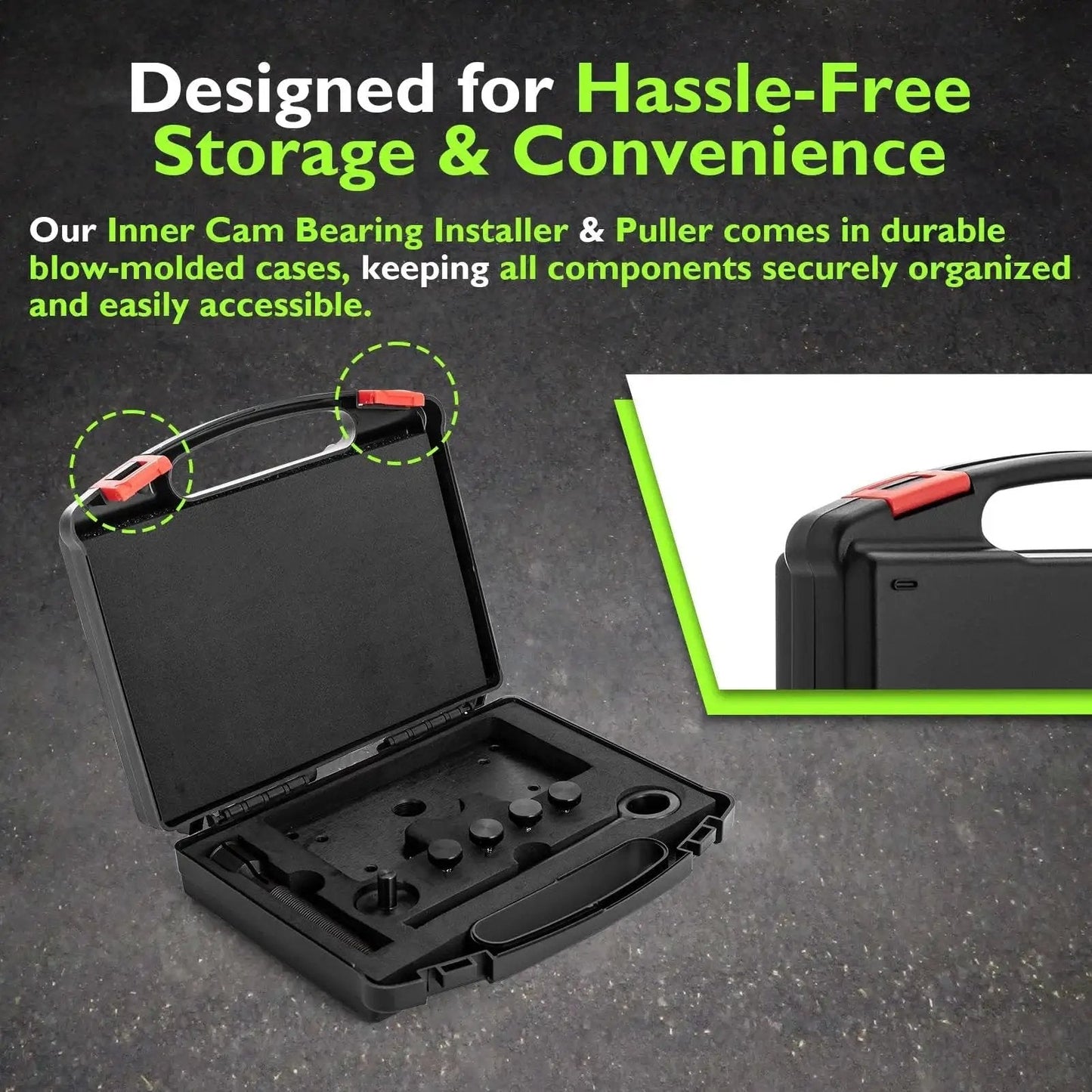Inner Camshaft Bearing Installer And Remover Tool For Harley M8 Engines 2017-2025 in durable case