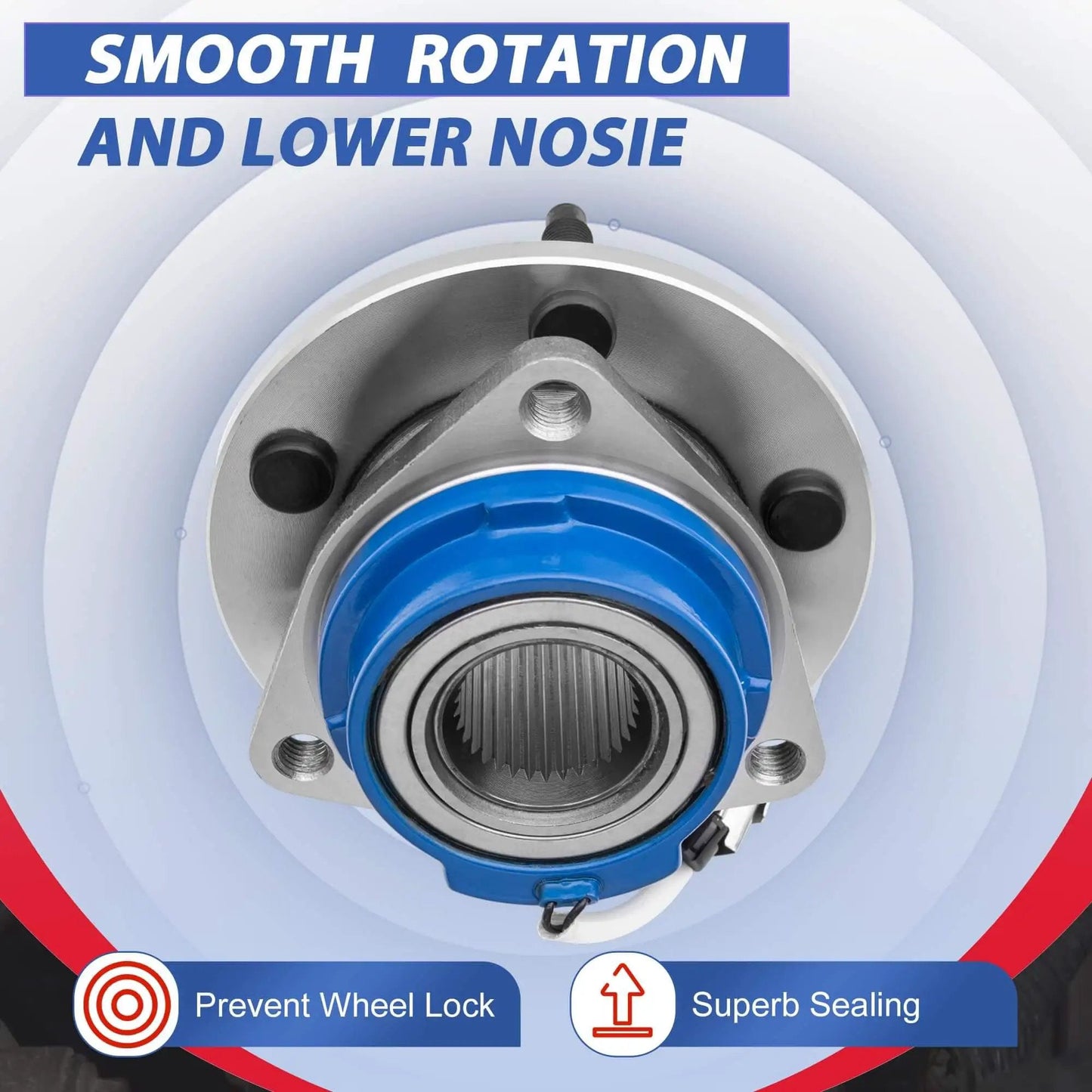 Front Wheel Hub Bearing Assembly With ABS Fits GM Vehicles Impala Monte Carlo Venture Bonneville Grand Prix Trans Sport Saturn