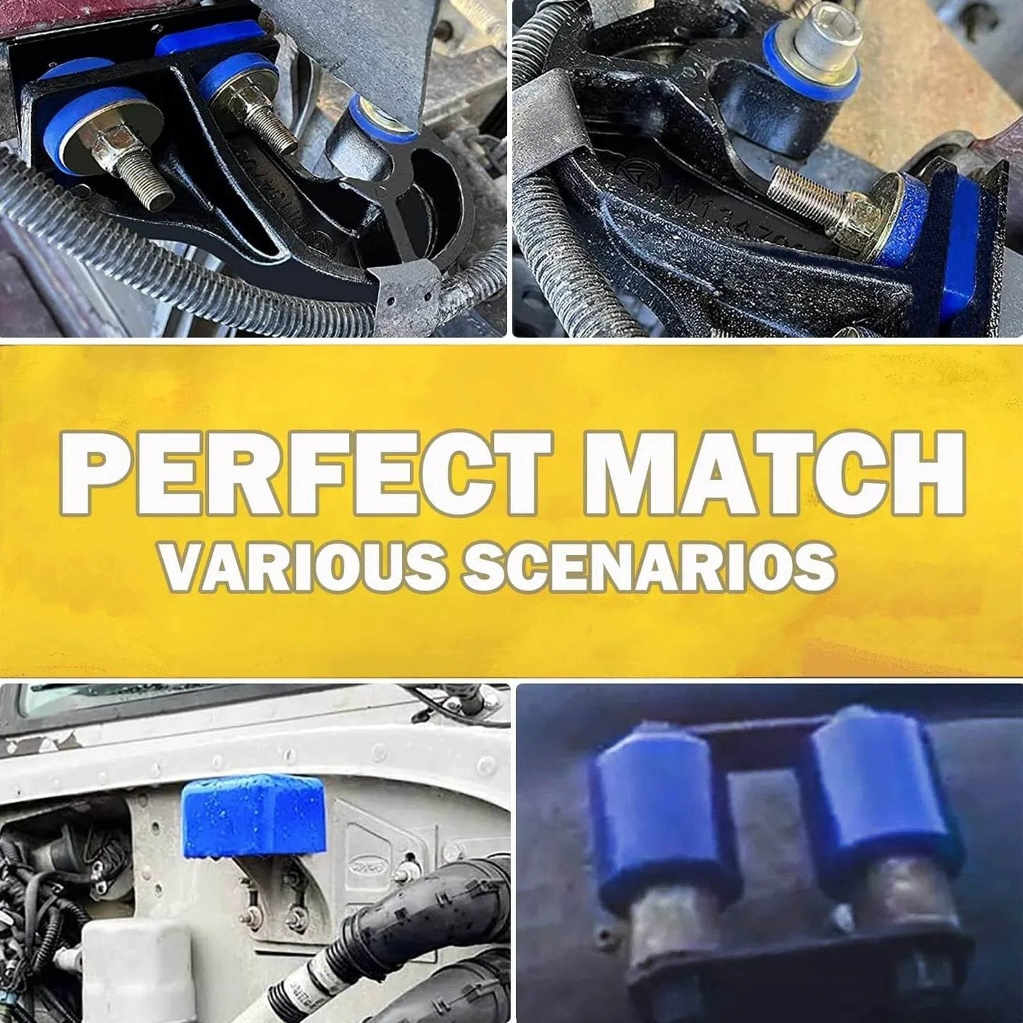 Engine Hood Hinge Pivot Bolt Kit With Truck Hood Bumper And Hood Roller Bushings For 357 377 378 379 Models in various installations