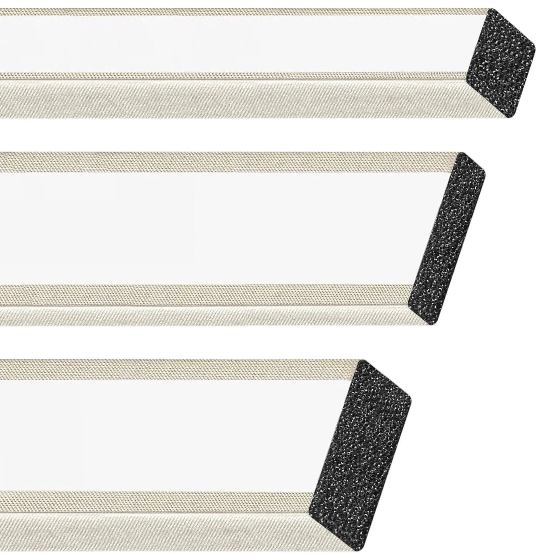 Faraday Foam Gasket For RF Enclosures, 90 Inch Long By 0.75 Inch Wide By 0.5 Inch Thick, Foam Strip Covered In High Shielding Conductive Fabric