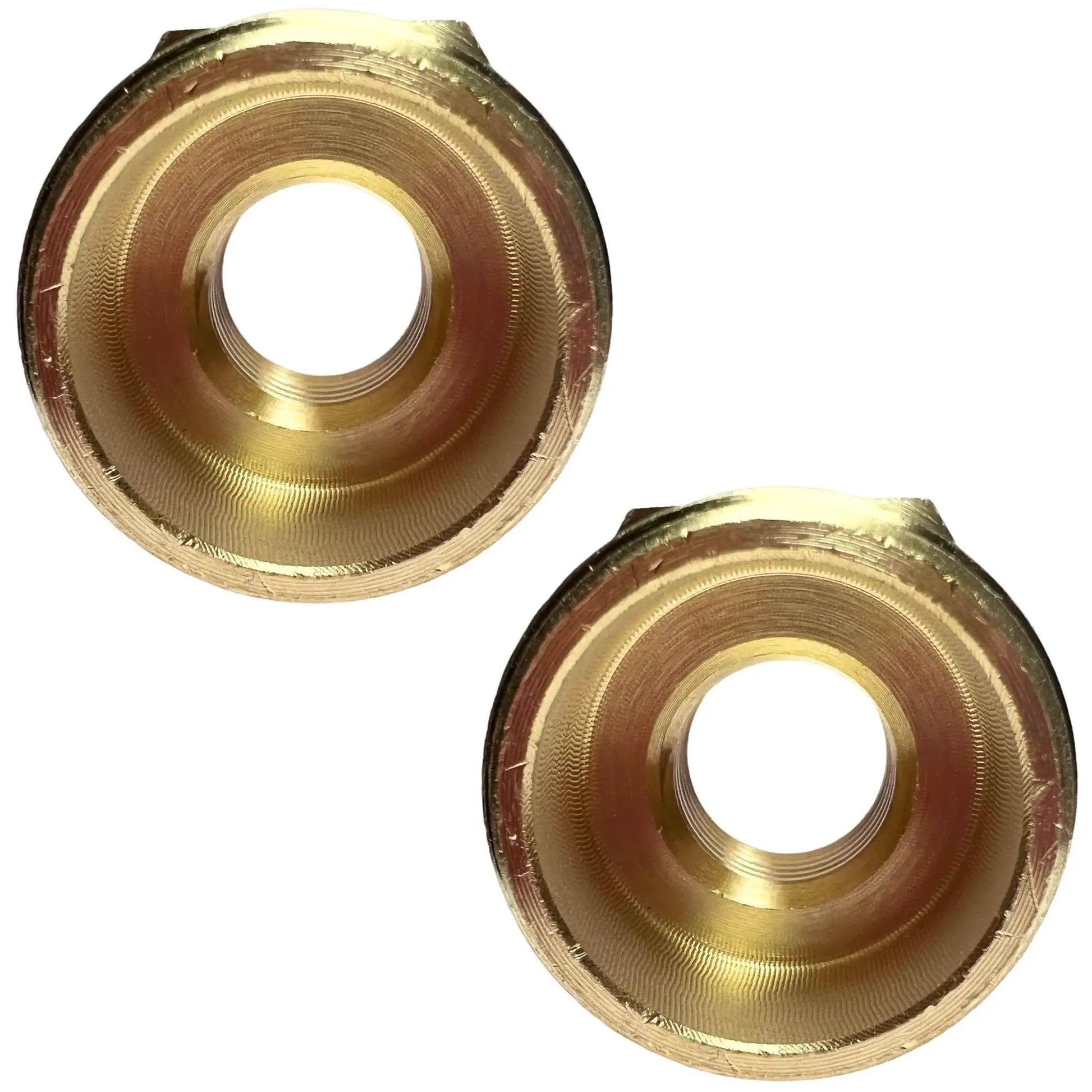 Two Pack Brass Reducer Hex Bushing Adapter Three Quarters Inch Male NPT To One Quarter Inch Female NPT Fittings Leak Resistant Durable Brass
